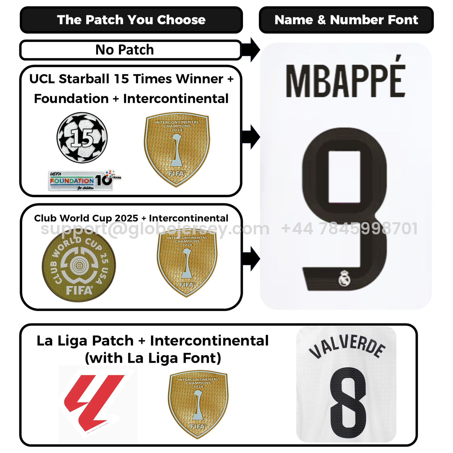 GlobeJersey-Real Madrid 25-26 Home White Kids Kit - Player Version