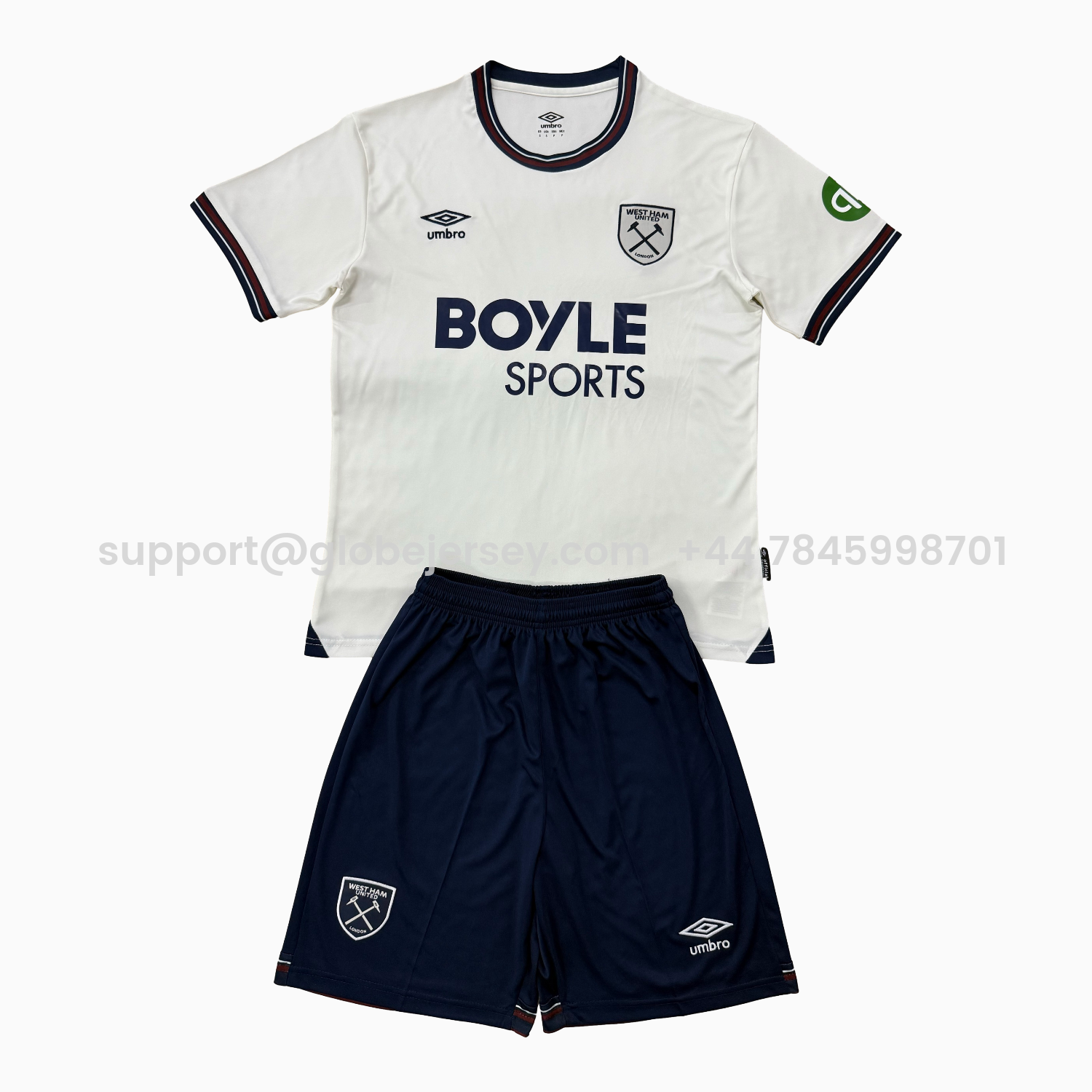 GlobeJersey-West Ham United 25-26 Away Men's Adult Jersey Set - Fans Version