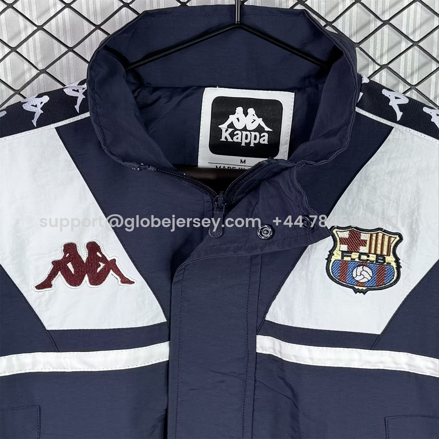 GlobeJersey-Retro Barcelona 1994-95 Windbreaker Jacket - Black