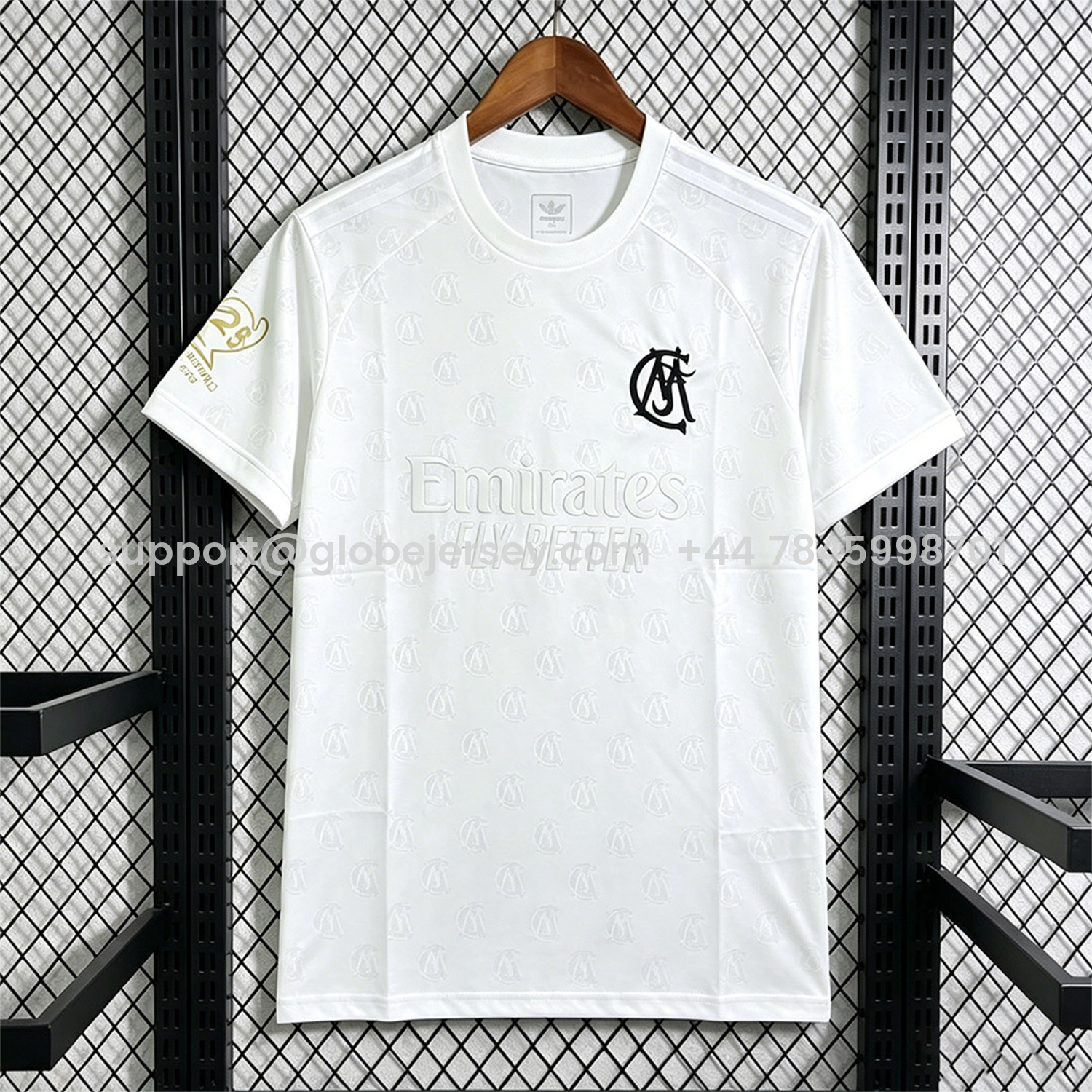 GlobeJersey-Real Madrid 26-27 125th Anniversary White With Grey Accents Special Edition Jersey - Fans Version
