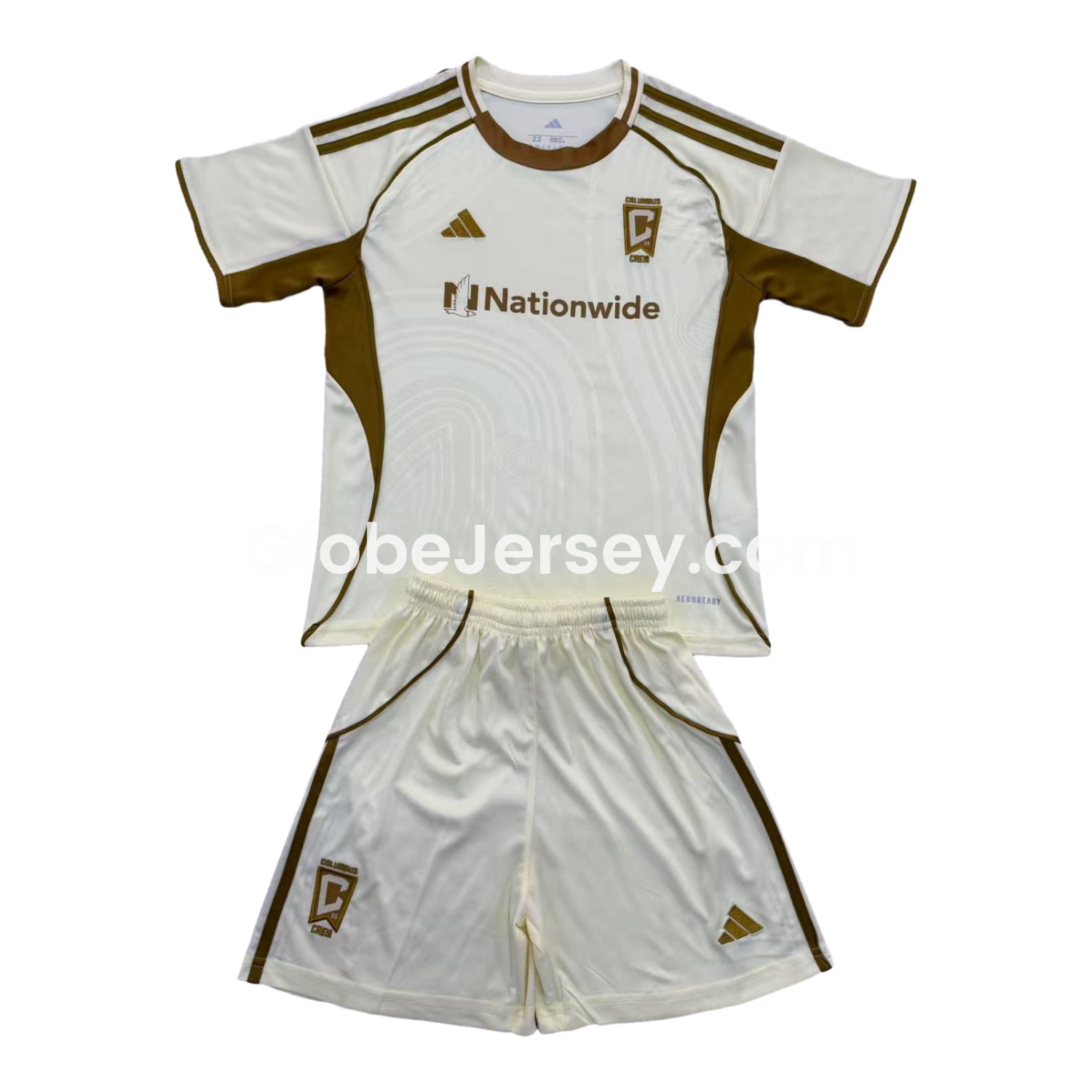 GlobeJersey-Columbus Crew 25-26 Light Yellow Pre-Match Training Men's Adult Jersey Set - Fans Version