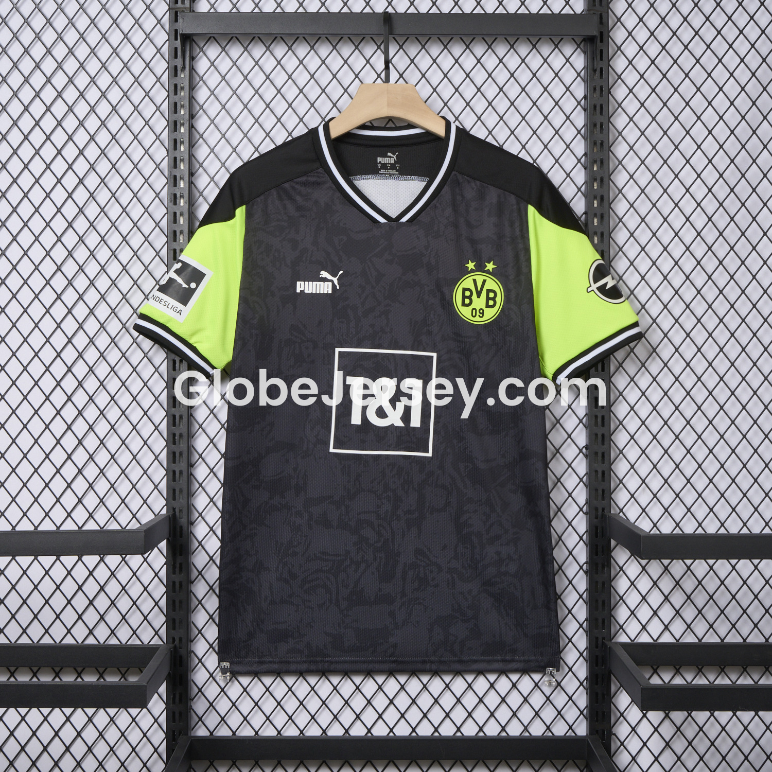 GlobeJersey-Retro Dortmund 2020-21 Black Special Edition Jersey
