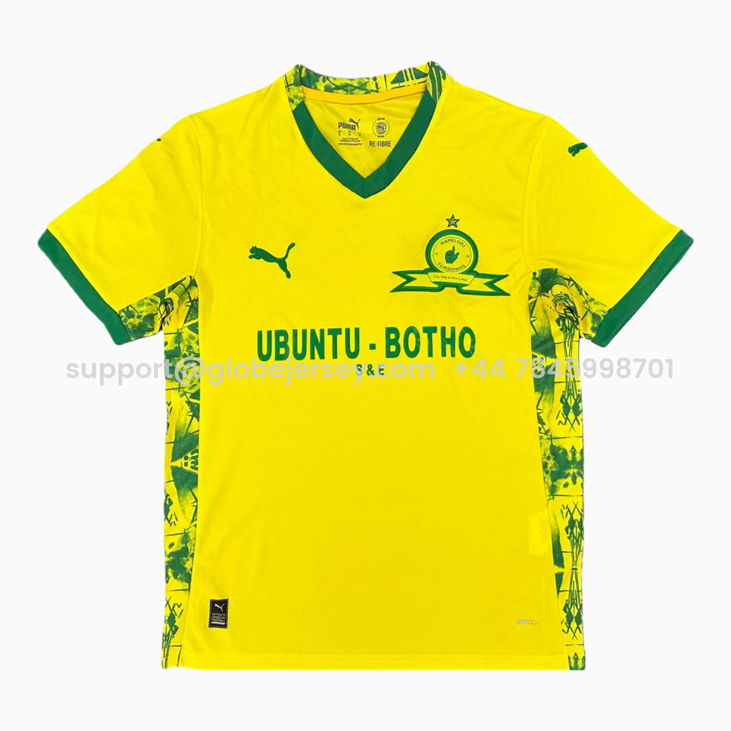 GlobeJersey-Mamelodi Sundowns 25-26 Home Yellow Jersey - Fans Version
