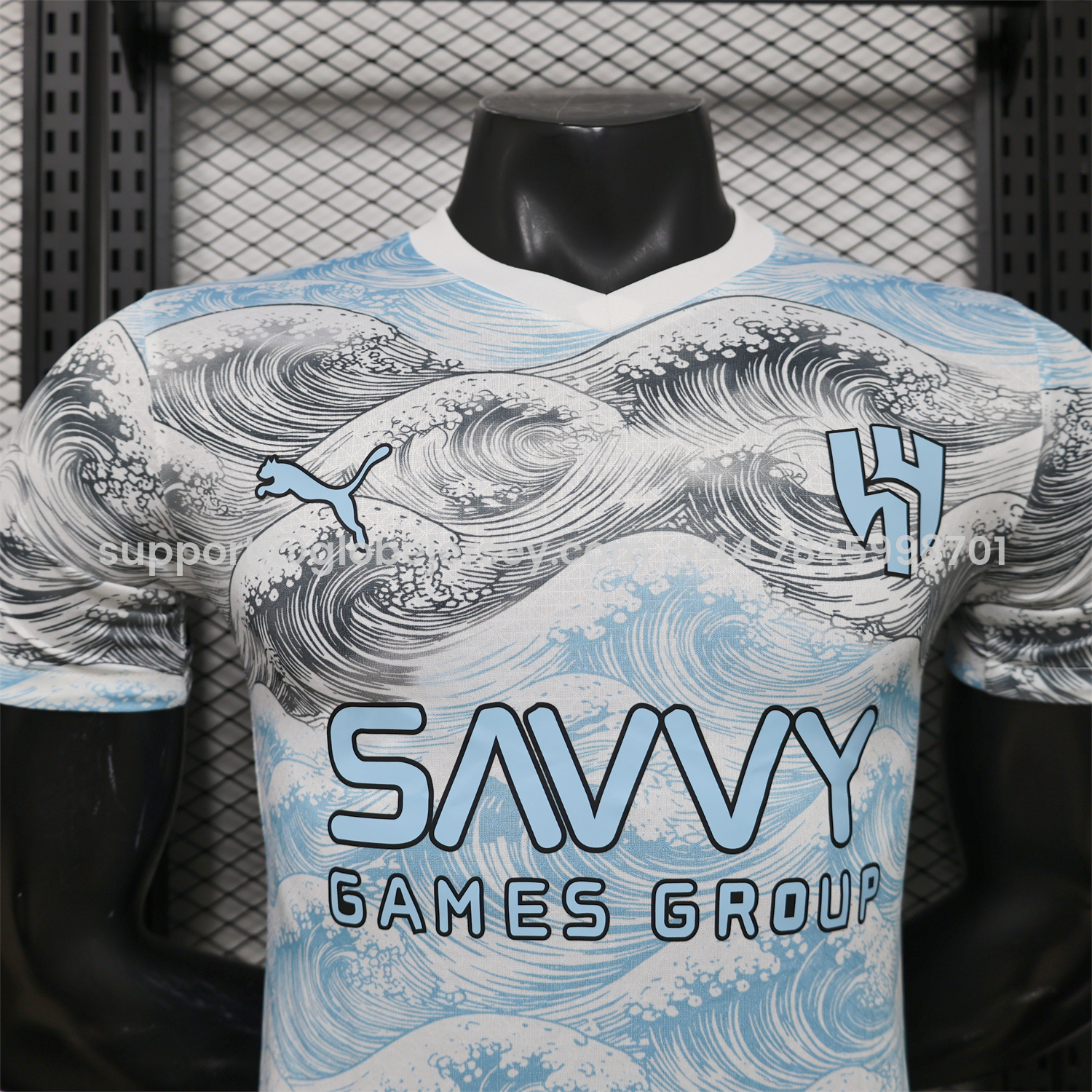 GlobeJersey-Al Hilal Riyadh Crescent 25-26 Blue Grey Special Jersey - Player Version