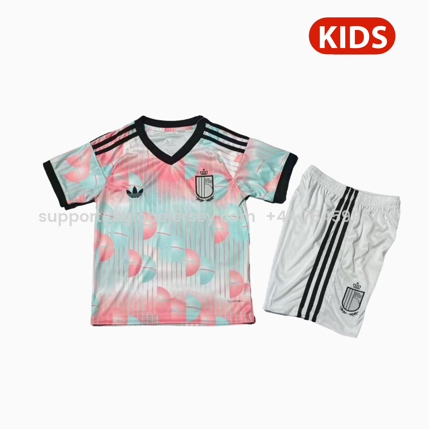 GlobeJersey-Belgium 2026 Away Kids Kit