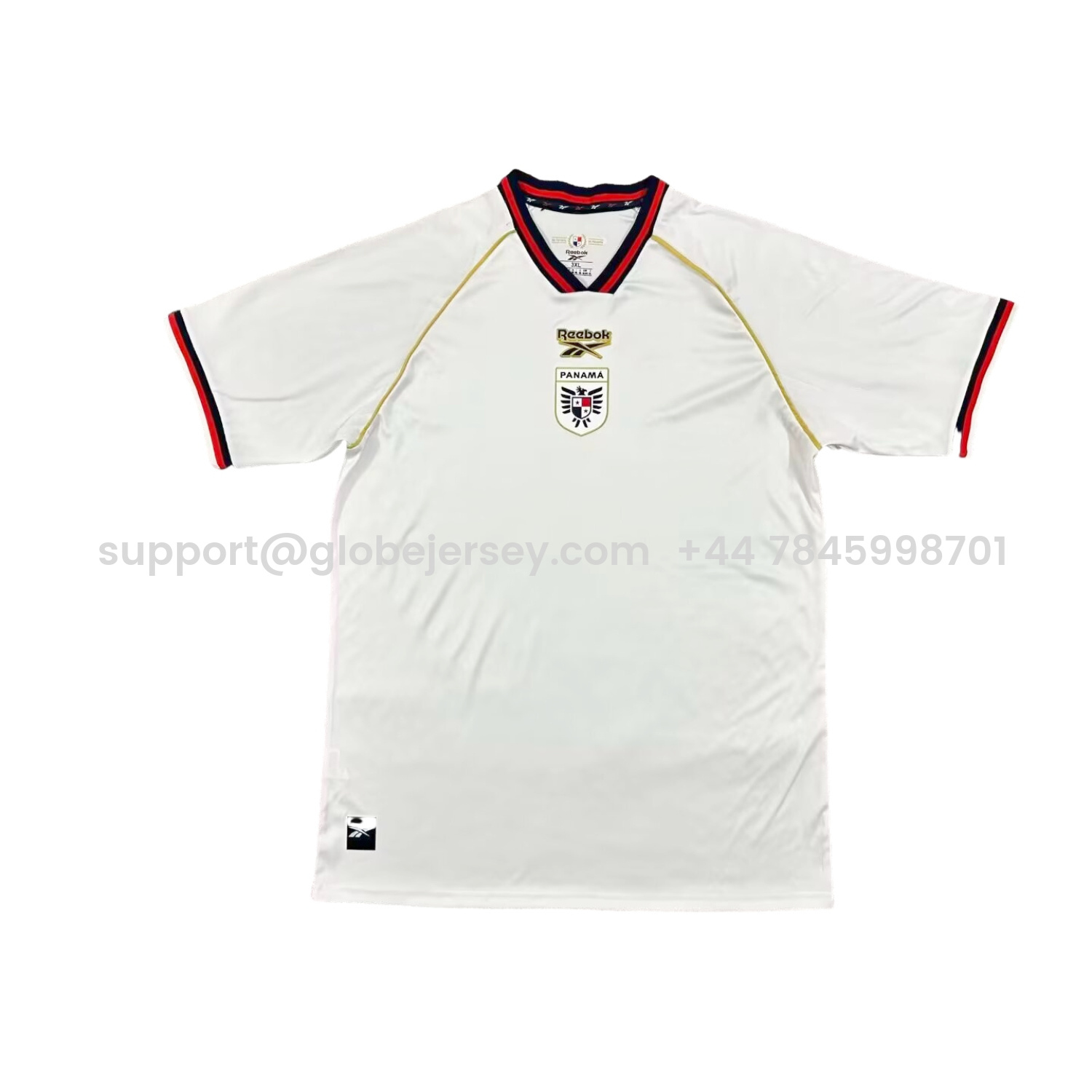 GlobeJersey-Panama 2026 Third White Jersey - Fans Version