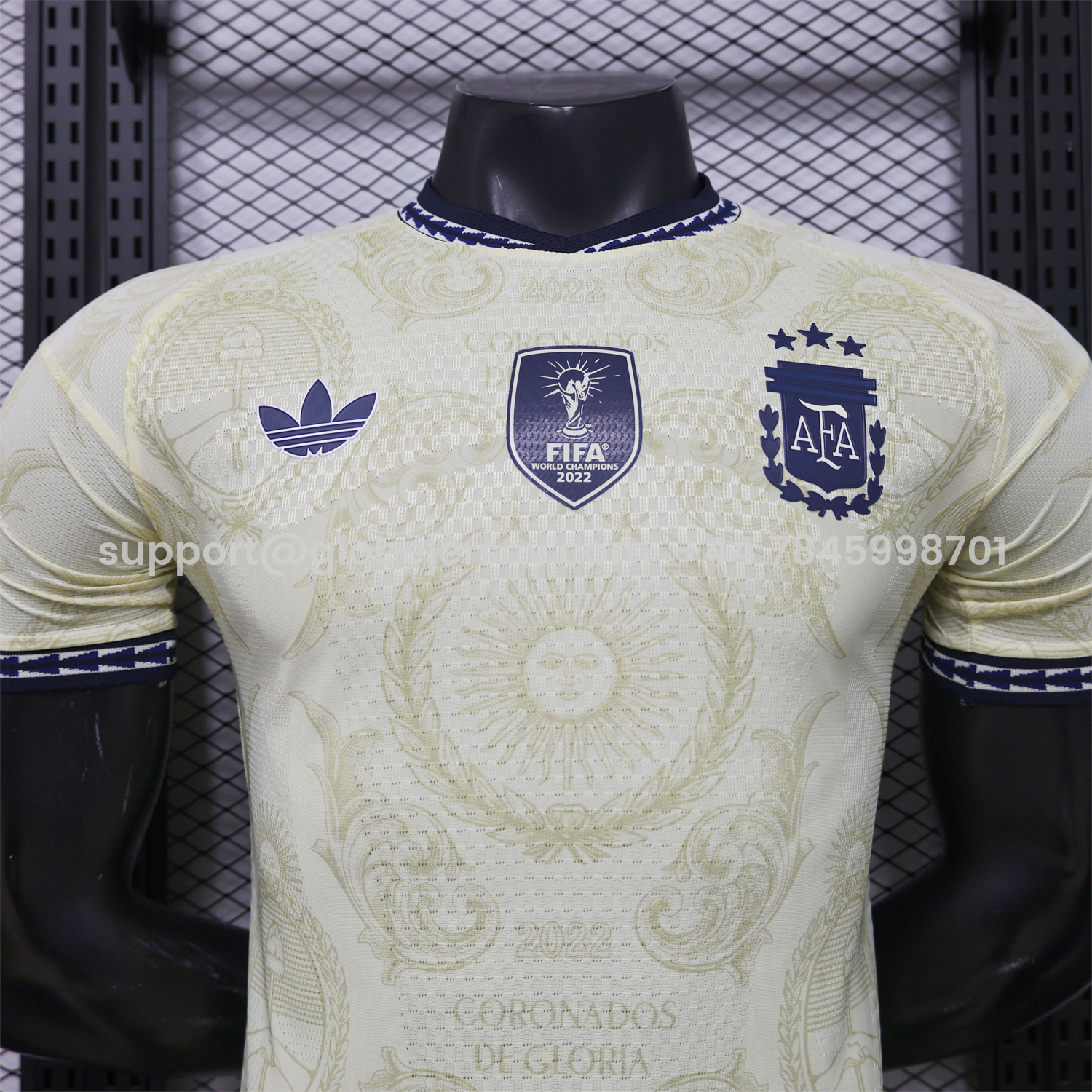 GlobeJersey-Argentina 2026 Sol de Mayo Yellow Special Jersey - Player Version