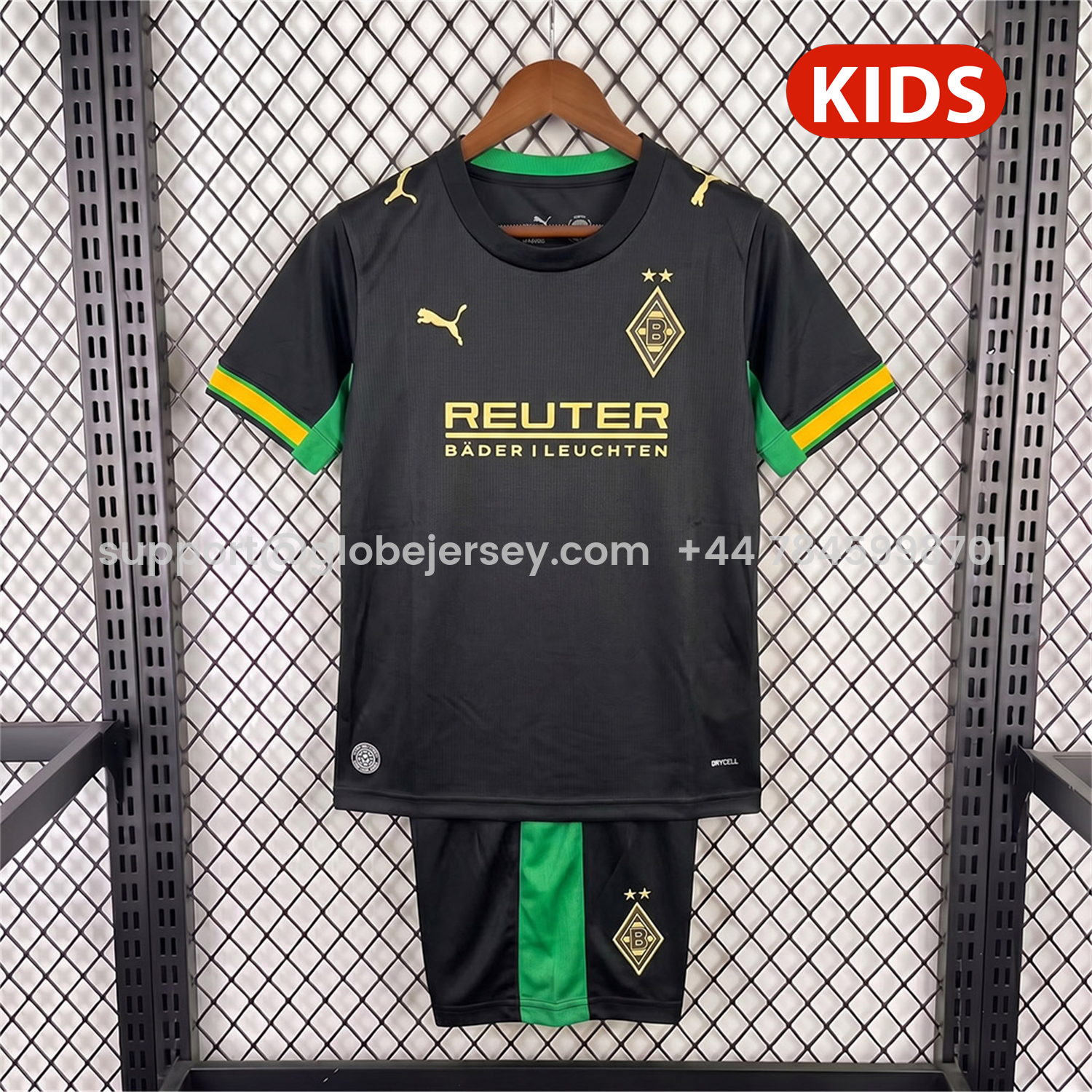 GlobeJersey-Monchengladbach 26-27 Away Kids Kit