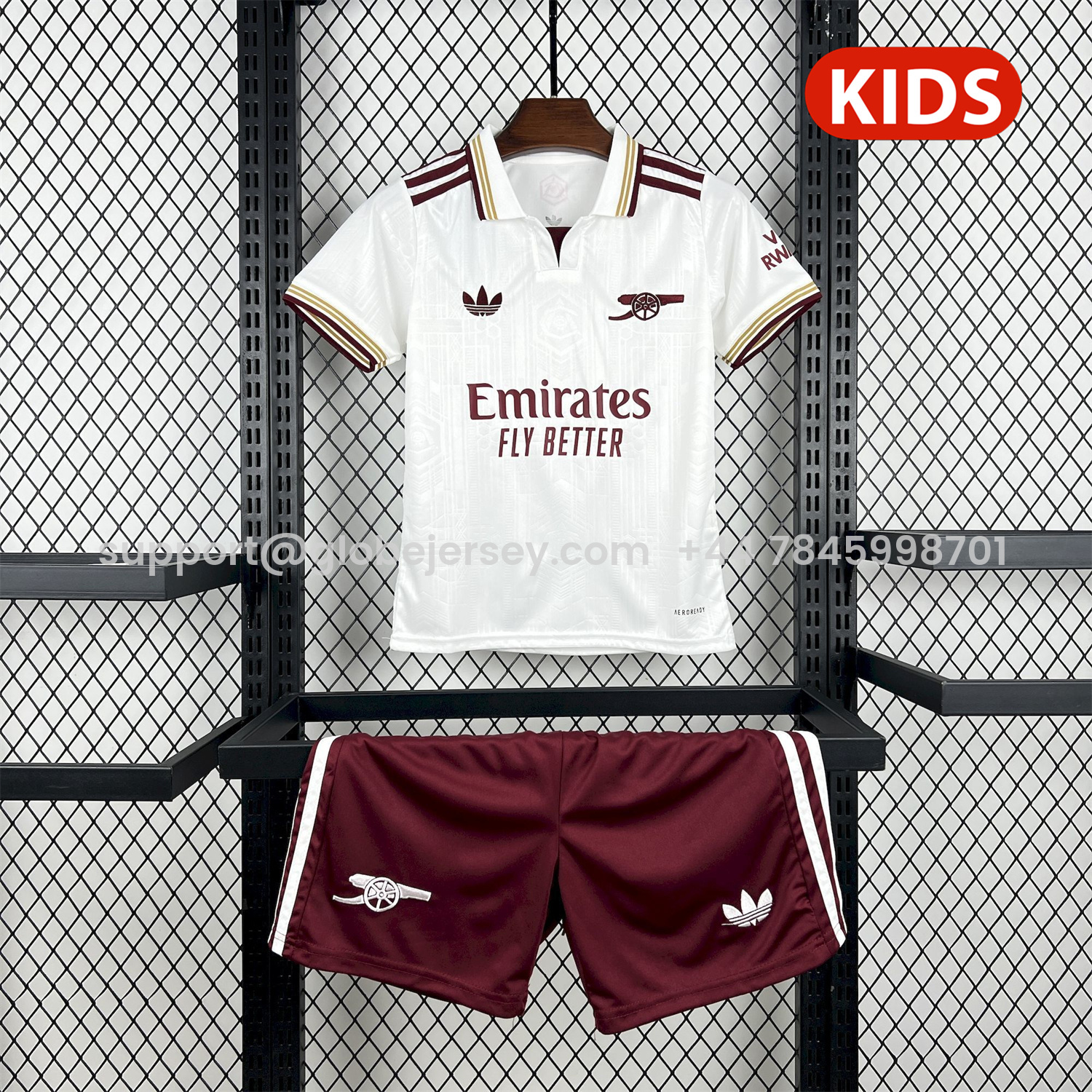 GlobeJersey-Arsenal 25-26 Third Kids Kit