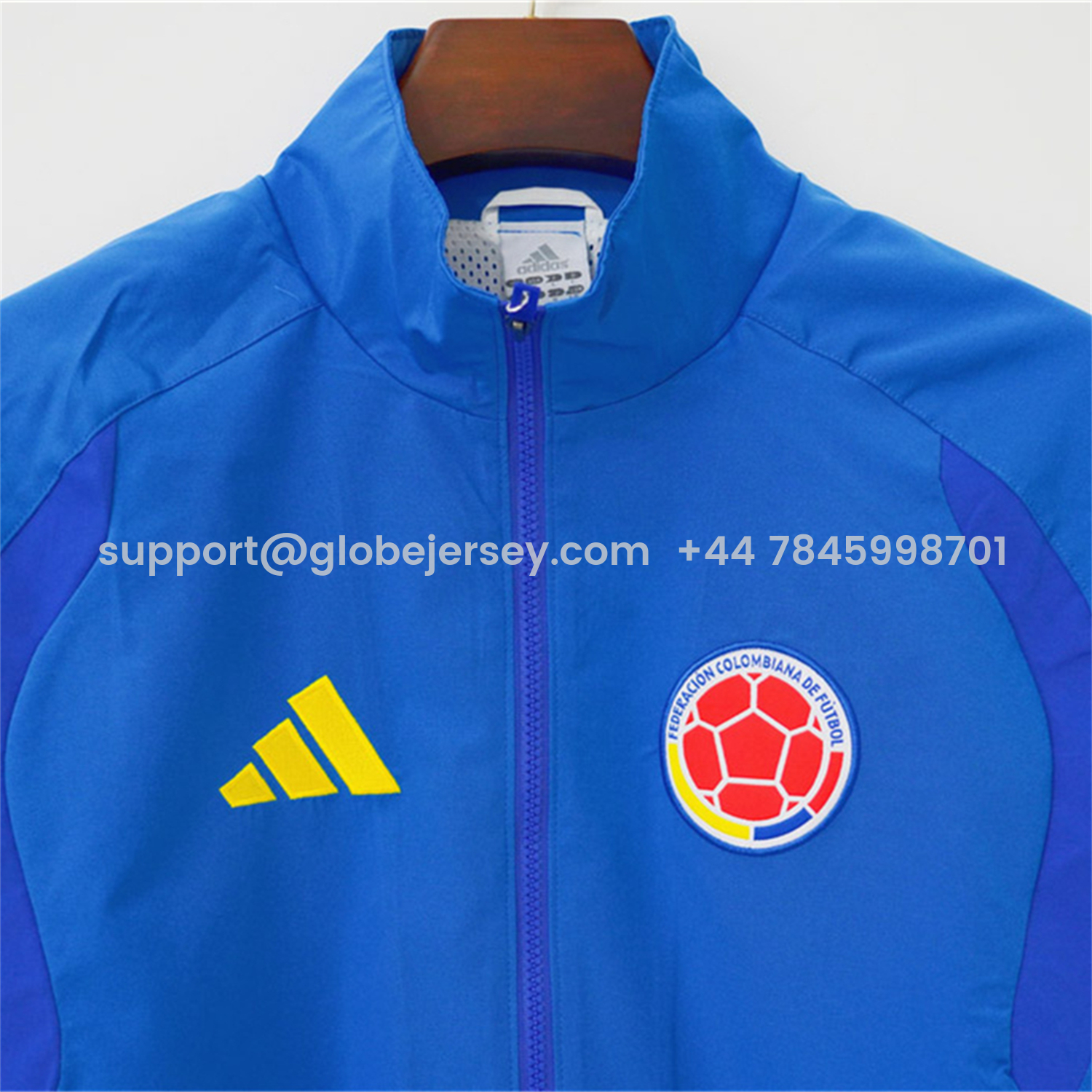 GlobeJersey-Colombia 2026 Blue Windbreaker Jacket