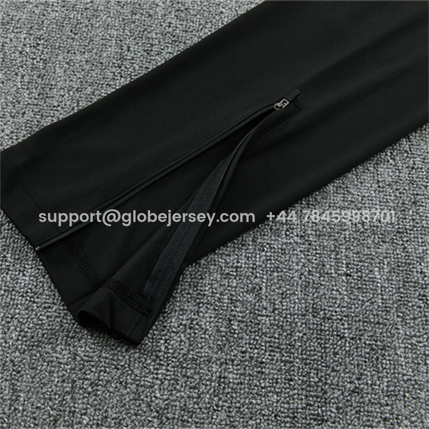 GlobeJersey-Brazil X JD 2026 Long Sleeves Training Set - Black Top And Black Yellow Pants