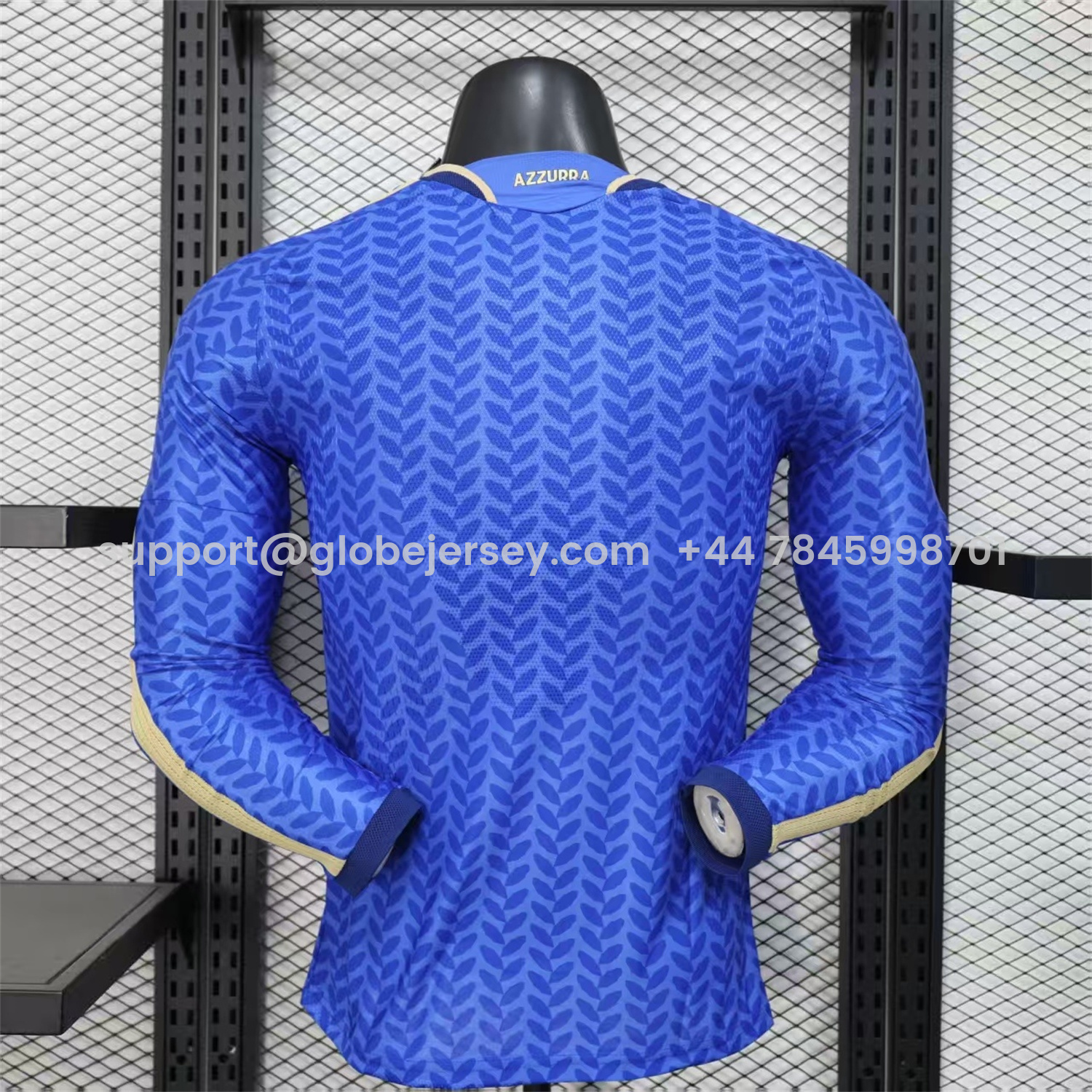 GlobeJersey-Italy 2026 Home Long Sleeves Jersey - Player Version