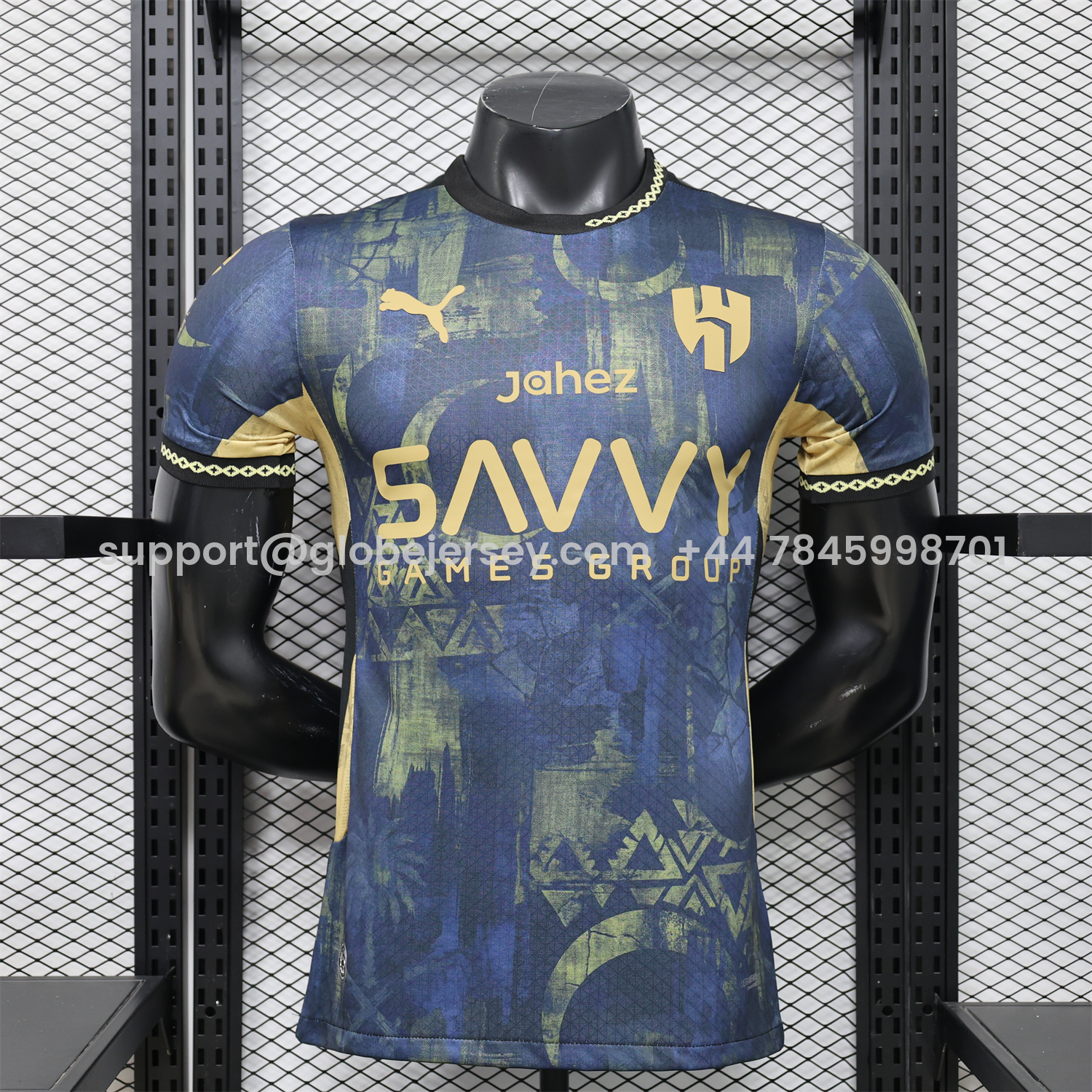 GlobeJersey-Al Hilal Riyadh Crescent 26-27 Navy blue Special Jersey - Player Version