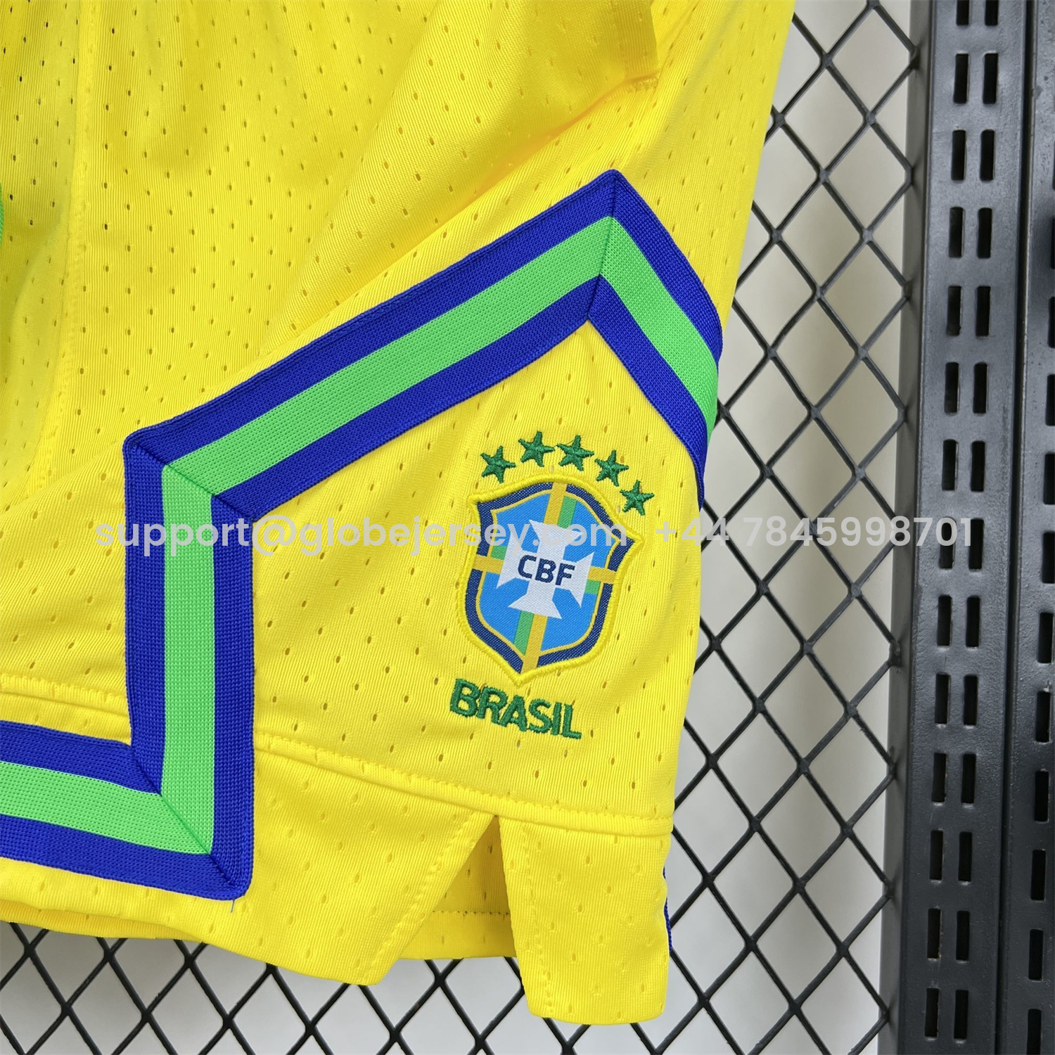 GlobeJersey-Brazil 2026 Yellow Casual Shorts - Fans Version