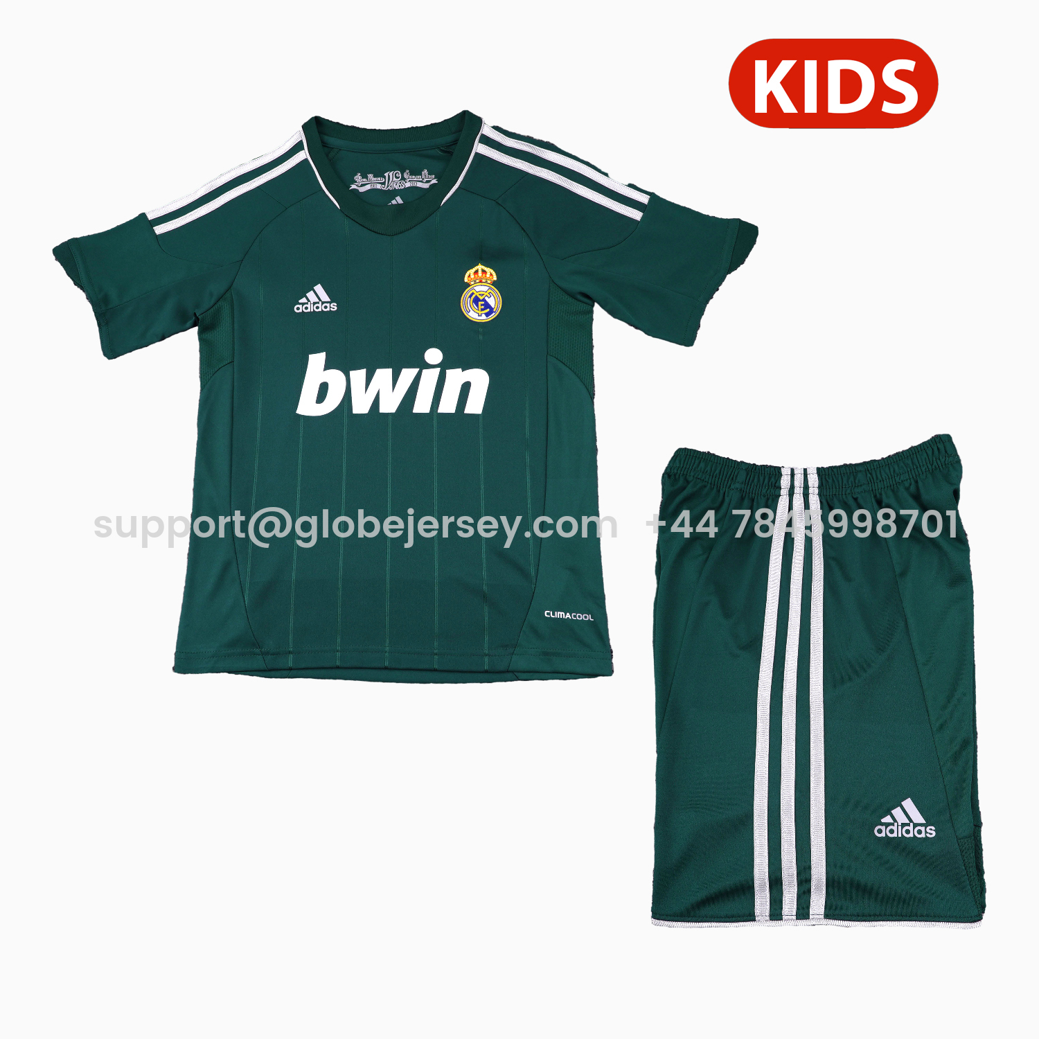 GlobeJersey-Retro Real Madrid 2012-13 Third Kids Kit