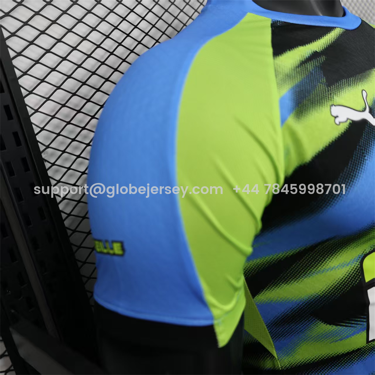 GlobeJersey-Marseille 25-26 Blue Green Gradient Training Jersey - Player Version