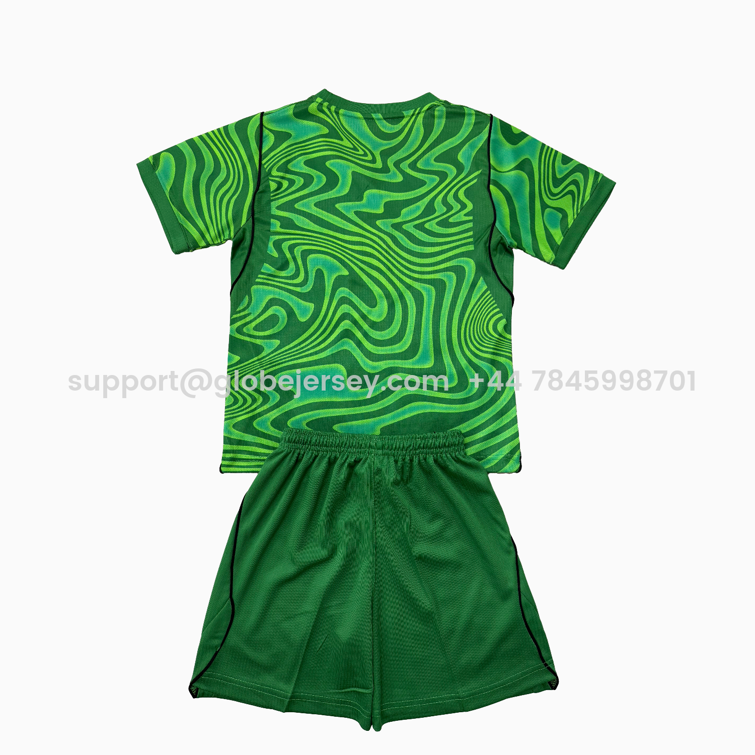 GlobeJersey-Brazil 2026 Green Goalkeeper Kids Kit