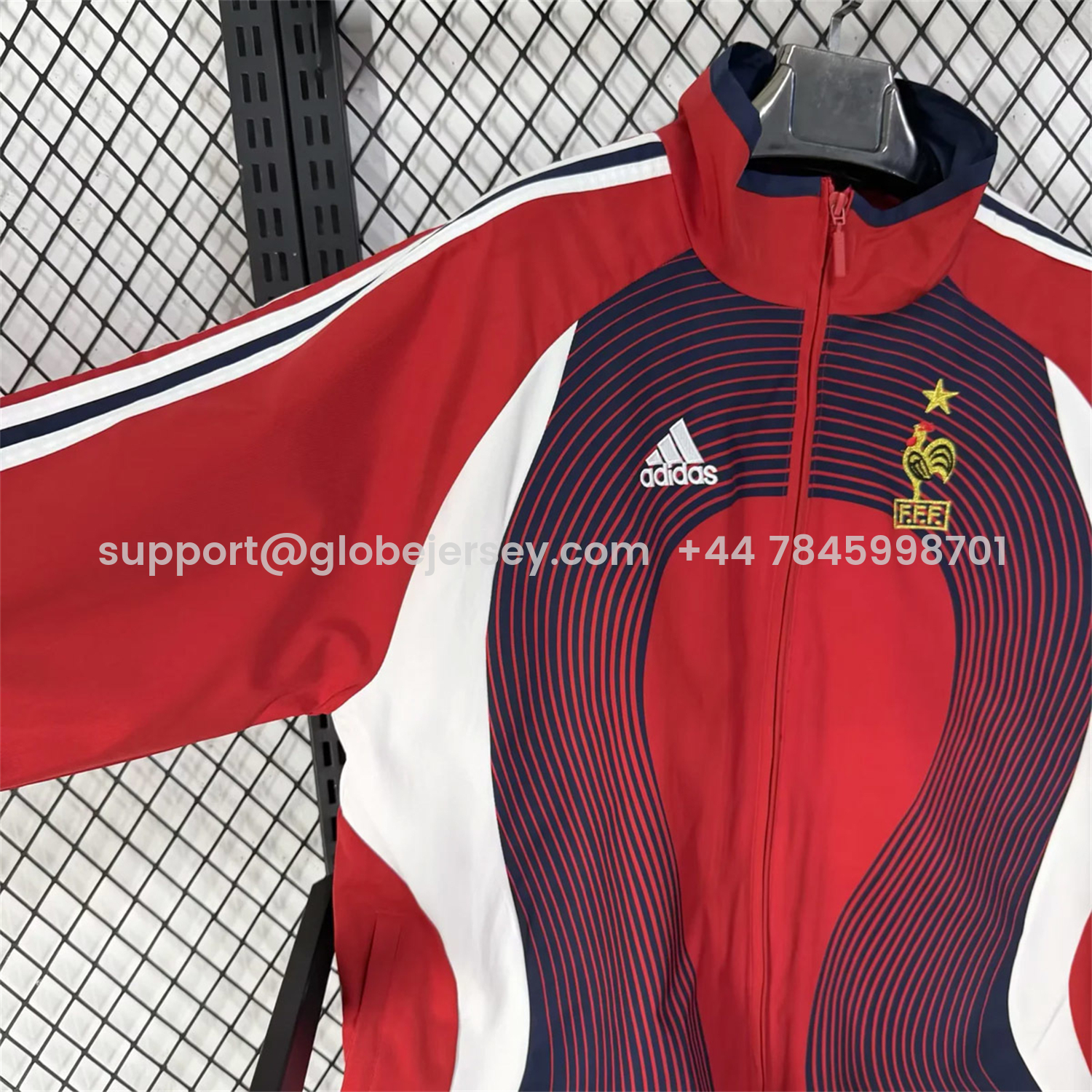 GlobeJersey-France 2026 Windbreaker Jacket - Red