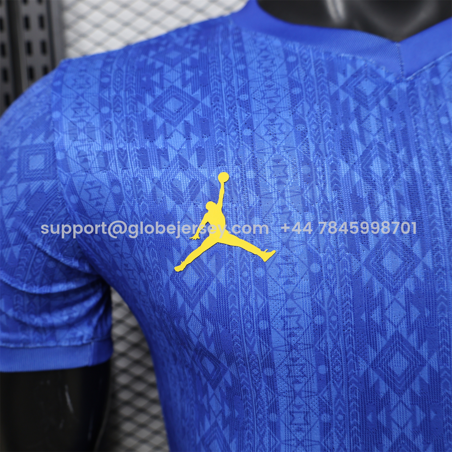 GlobeJersey-Brazil 2026 Diamond Texture Blue Special Jersey - Player Version