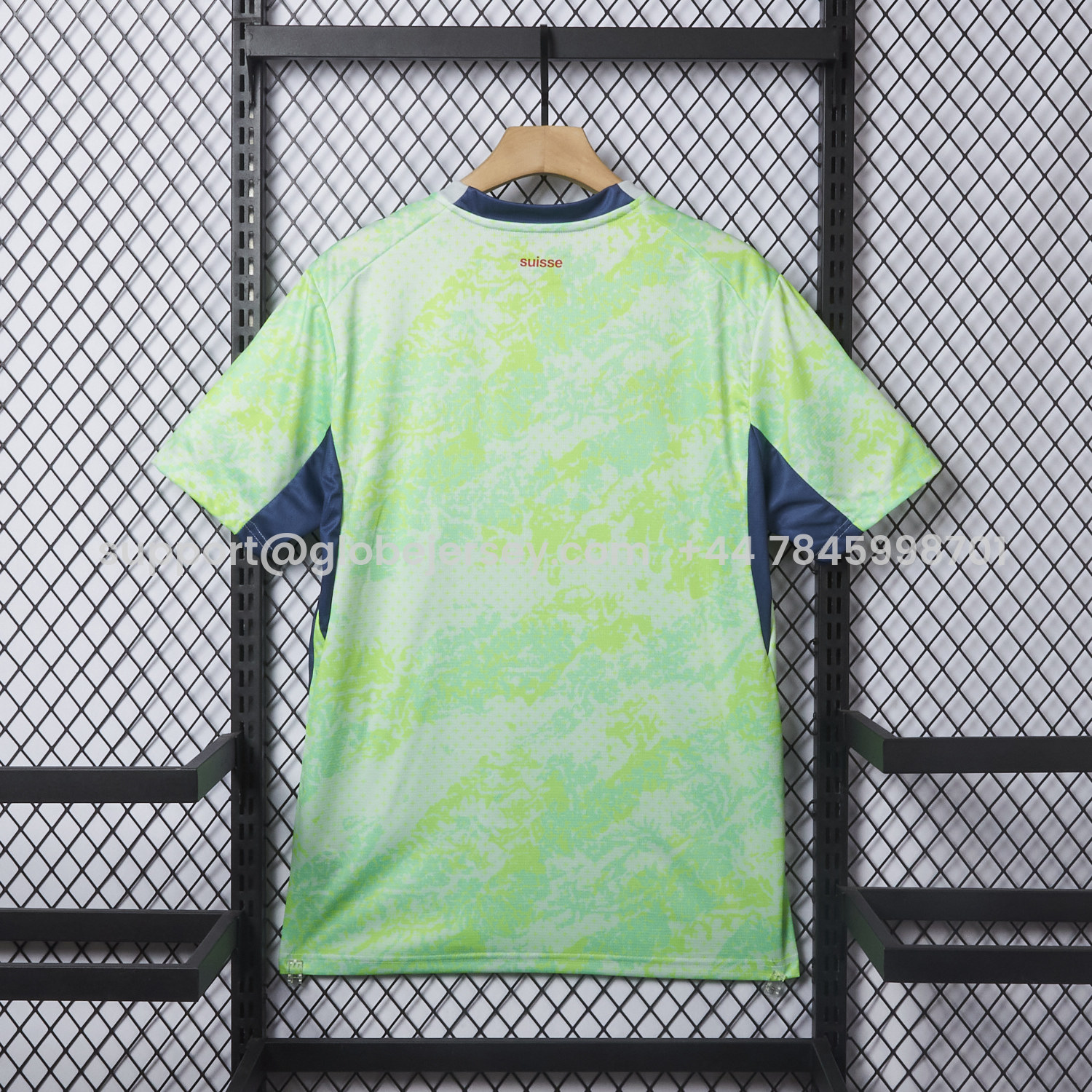 GlobeJersey-Switzerland 2026 Away Green Jersey - Fans Version