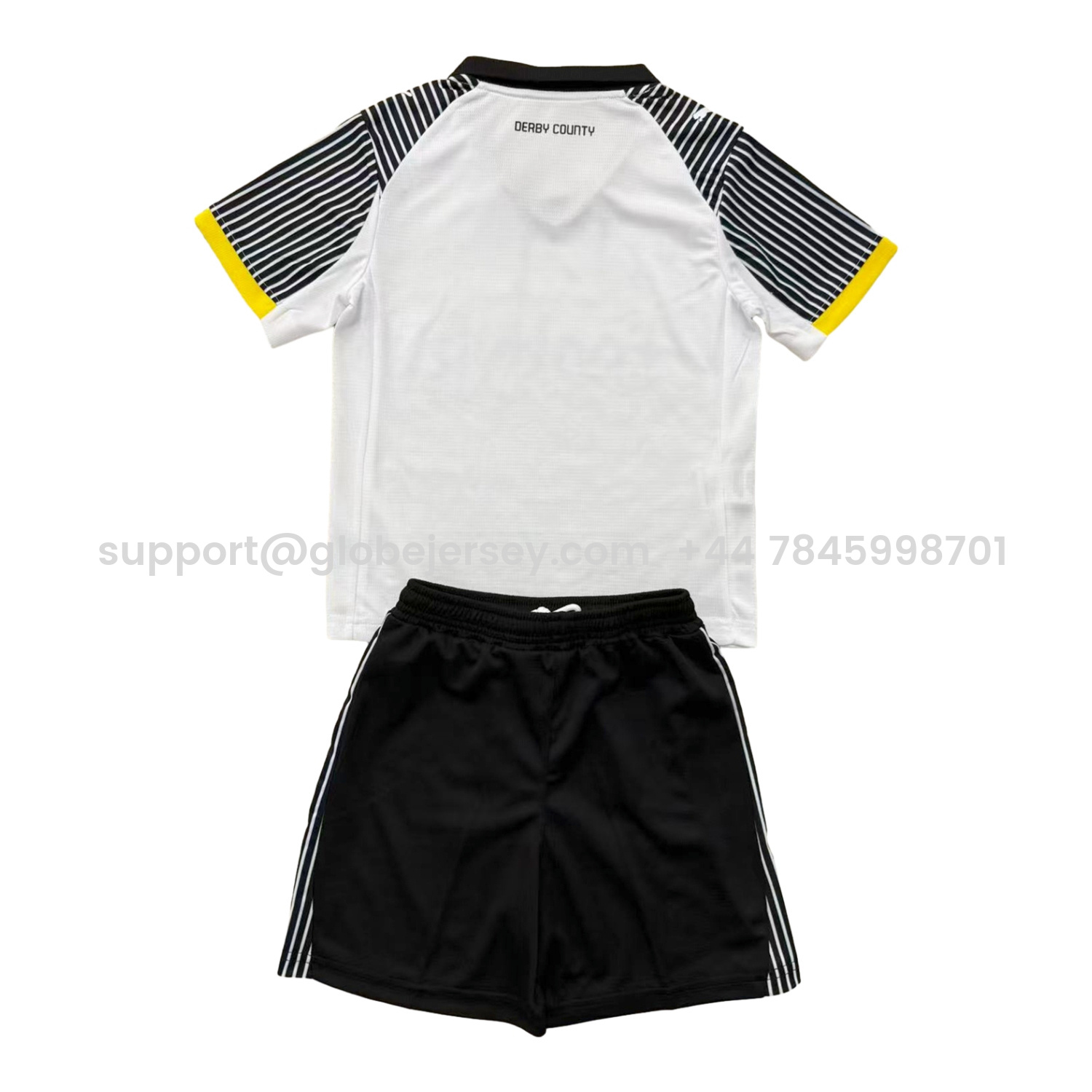 GlobeJersey-Derby County 25-26 Home Men's Adult Jersey Set - Fans Version