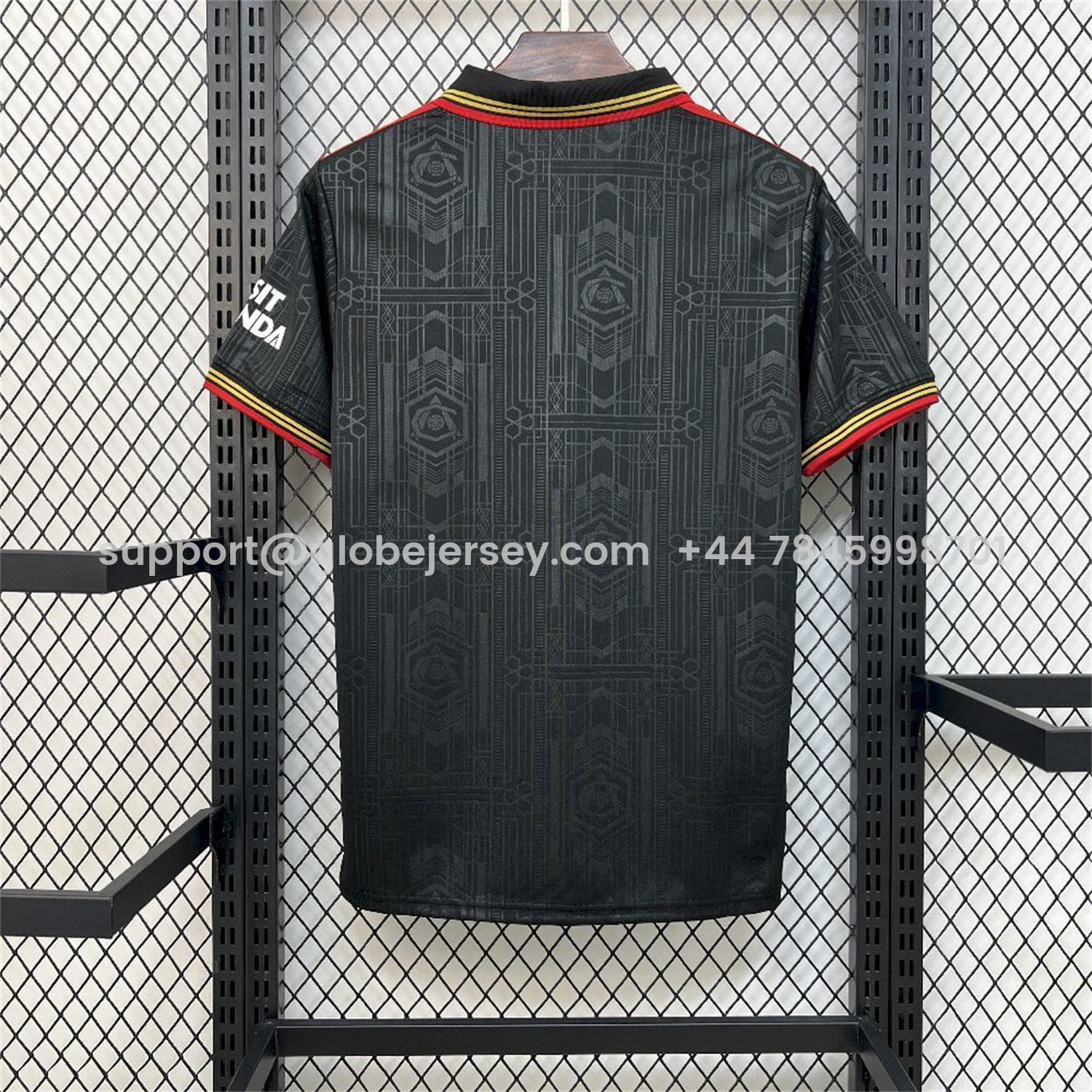GlobeJersey-Arsenal 25-26 Black POLO Throwback Trefoil Jersey - Fans Version