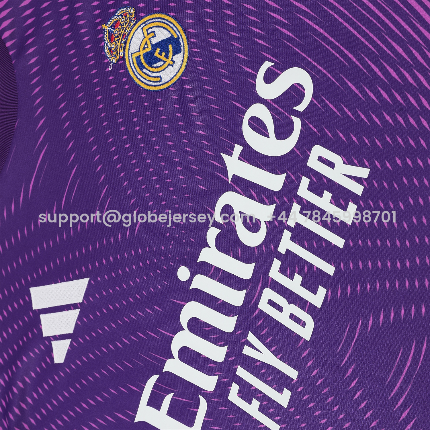 GlobeJersey-Real Madrid 25-26 Short-Sleeve Training Set - Purple Top & Purple Shorts