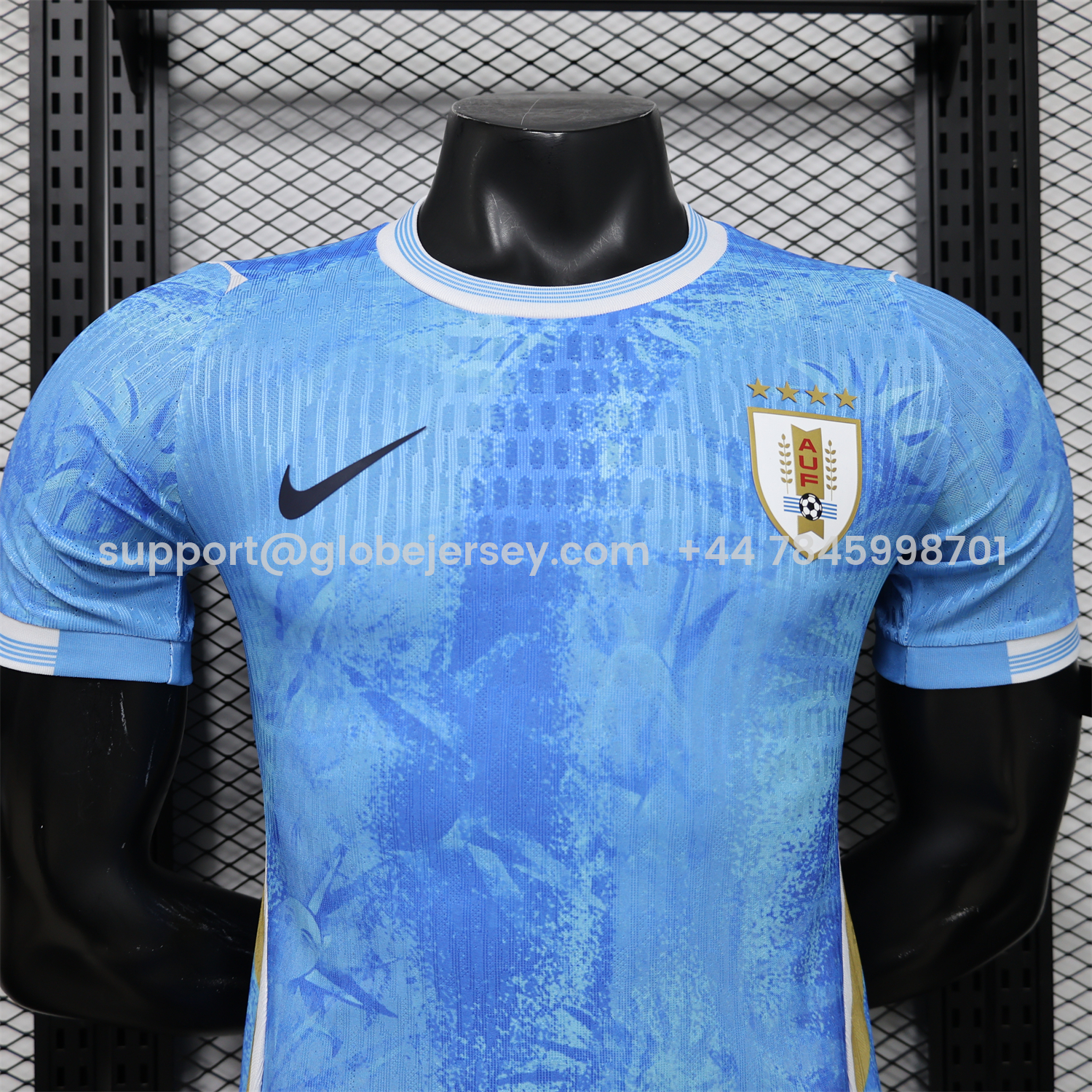 GlobeJersey-Uruguay 2026 Ice Blue Special Jersey - Player Version