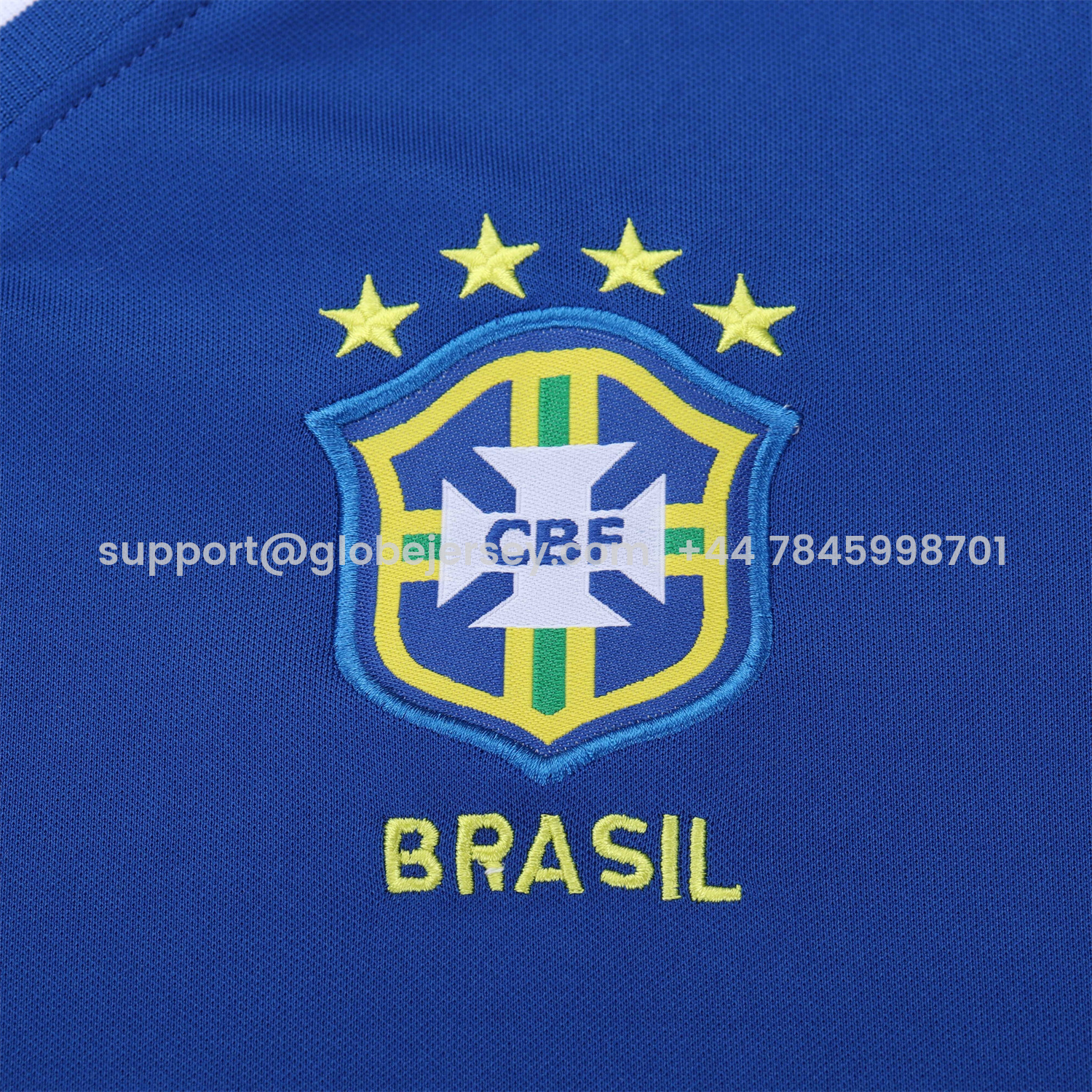 GlobeJersey-Retro Brazil 1997 Away Kids Kit