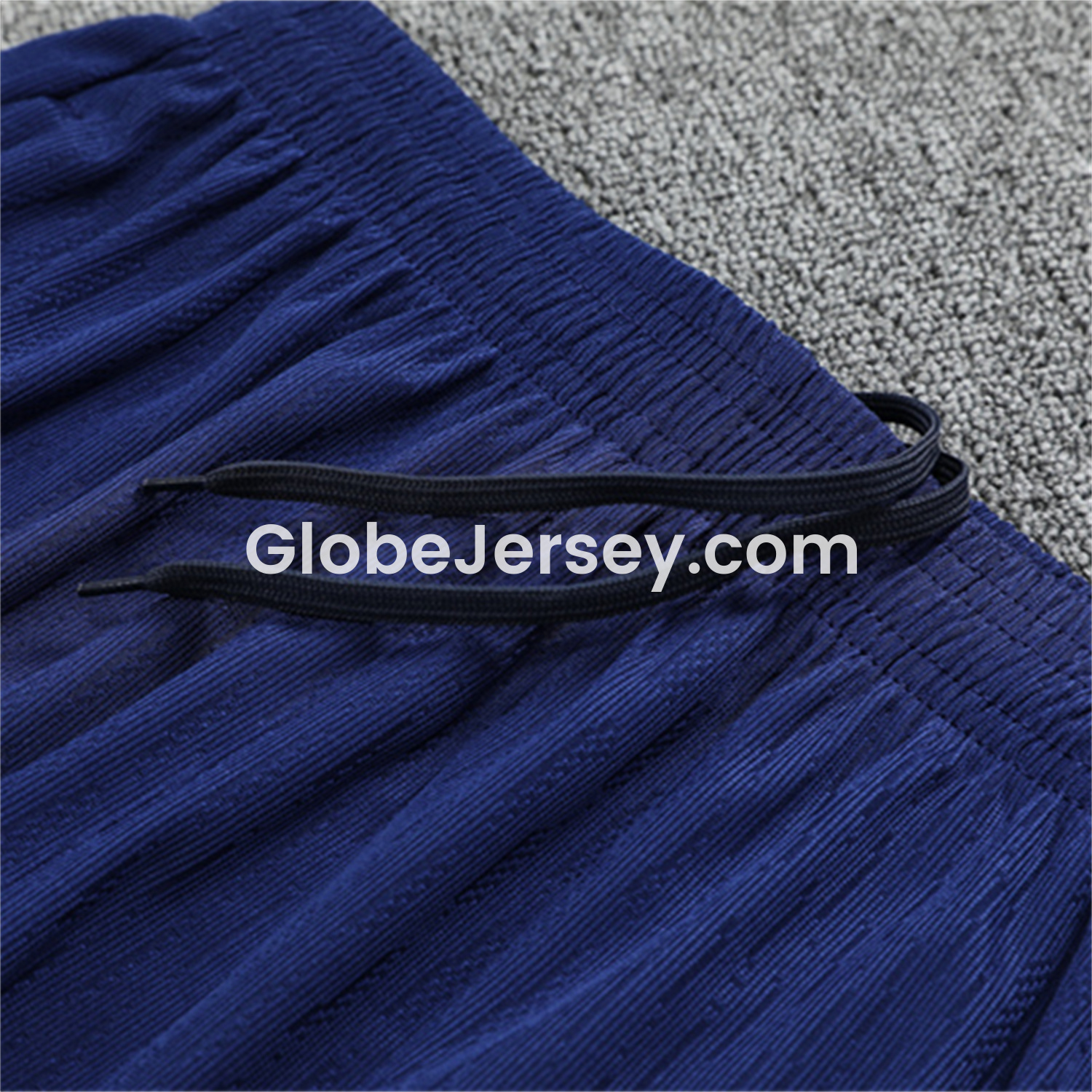 GlobeJersey-Paris Saint-Germain PSG 25-26 Long Sleeves Training Set - Royal Blue Gray Sleeves Top & Royal Blue Pants
