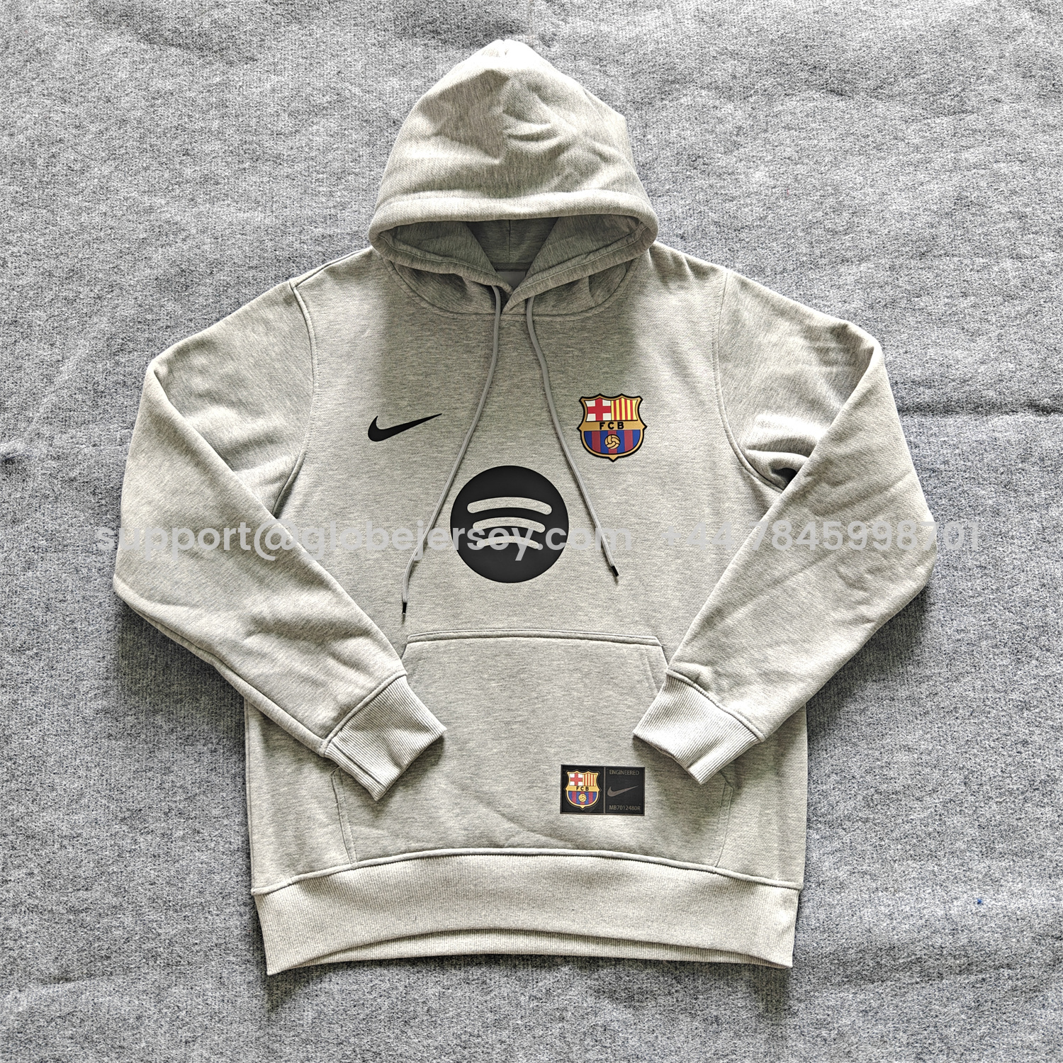 GlobeJersey-Barcelona 25-26 Big Logo Unisex Pullover Hoodie