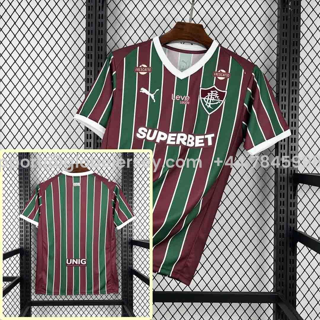 GlobeJersey-Fluminense 26-27 Home Jersey With All Sponsors - Fans Version