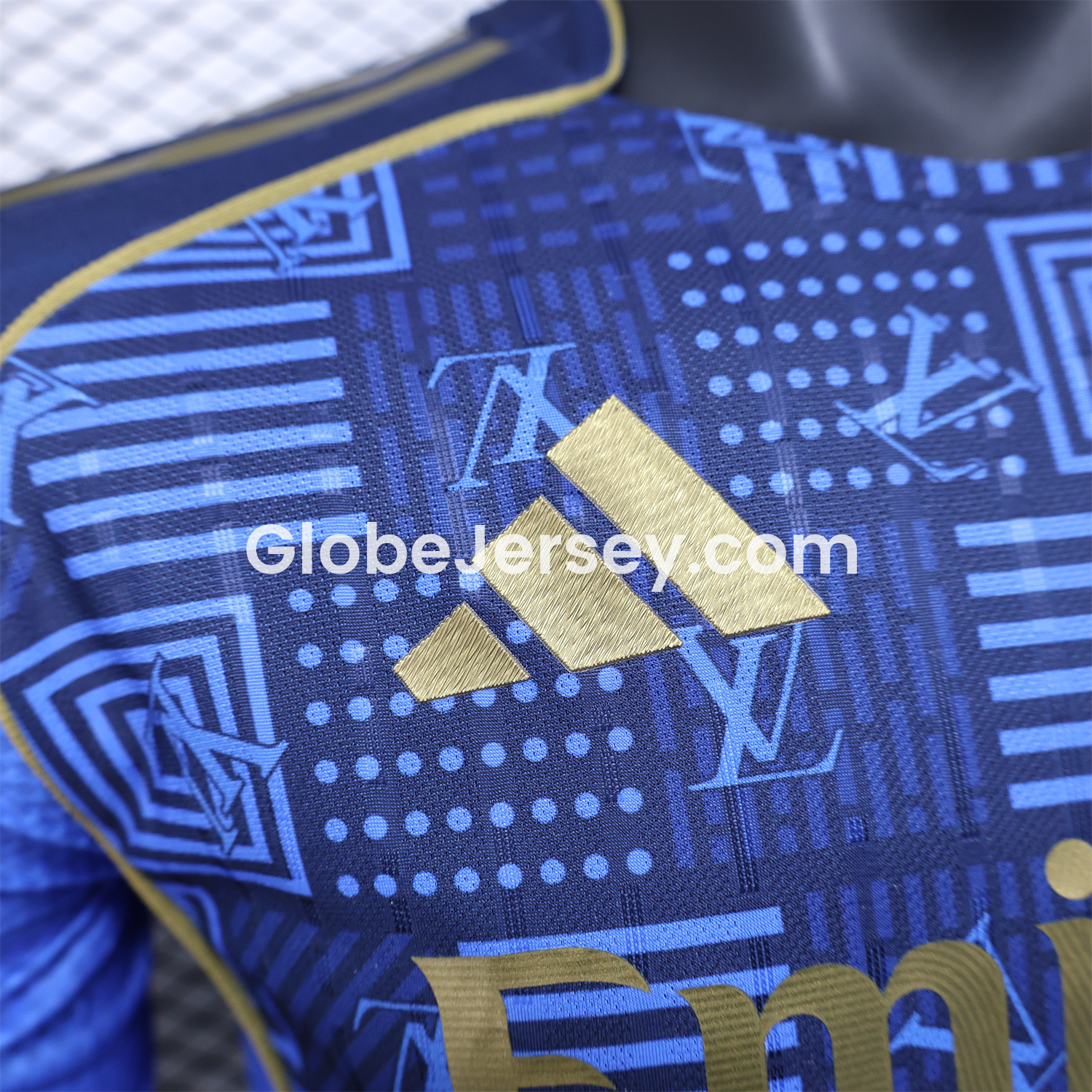 GlobeJersey-Real Madrid 25-26 Blue Gold Special Edition Jersey - Player Version