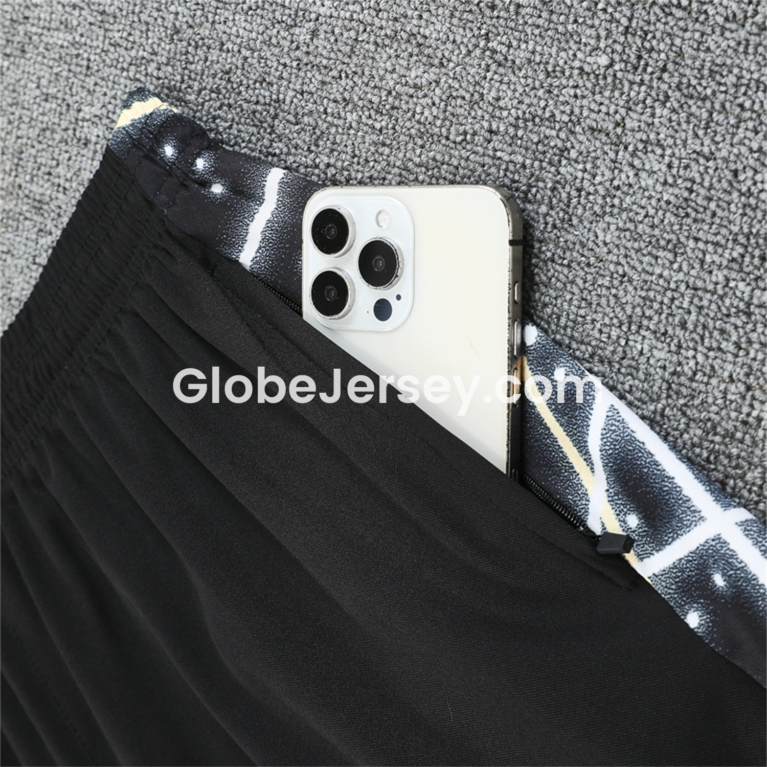 GlobeJersey-C.H.E.L.S.E.A 25-26 Vest Training Set - Yellow Fluorescent Rays Black Vest & Black Shorts