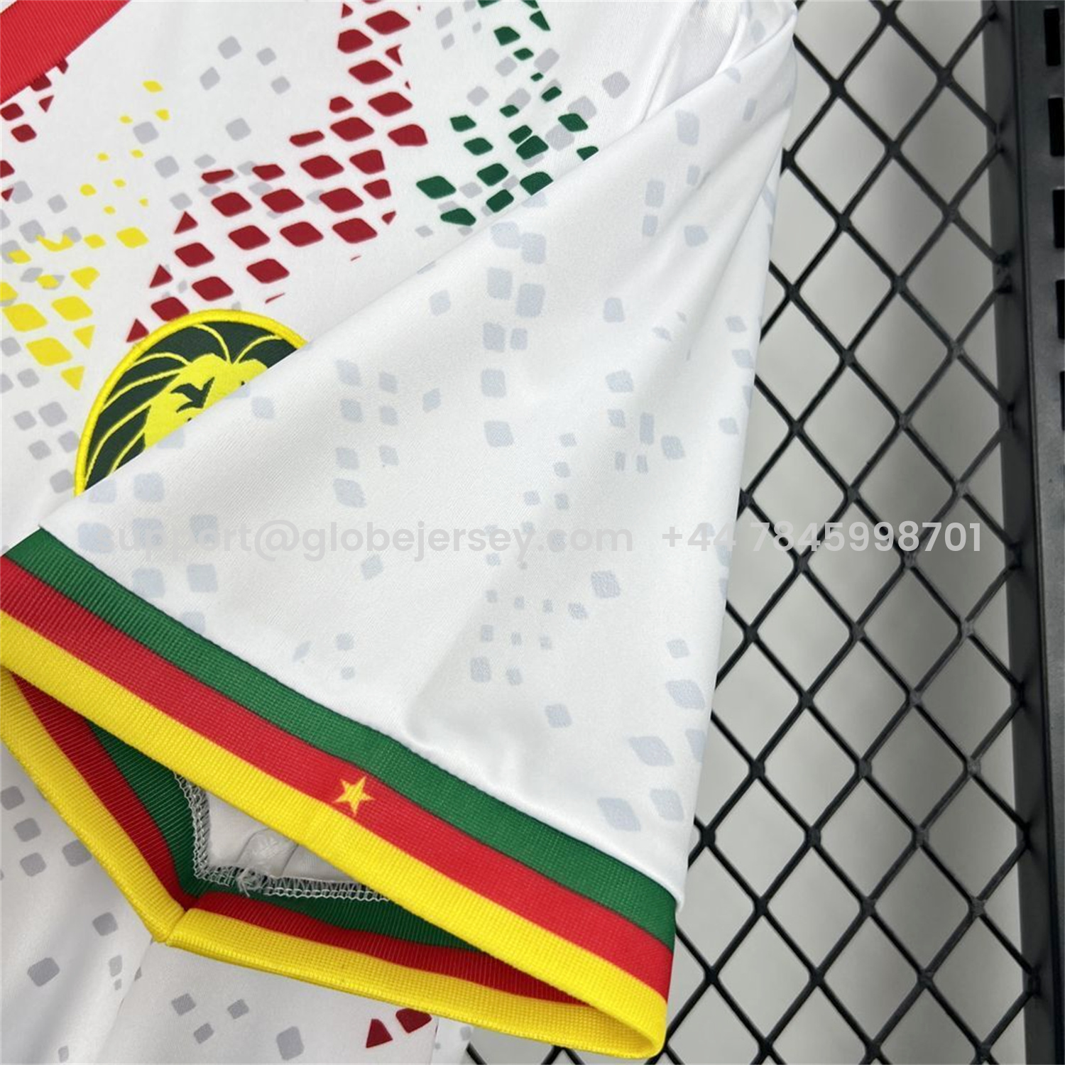 GlobeJersey-Cameroon 2026 Away White Jersey - Fans Version