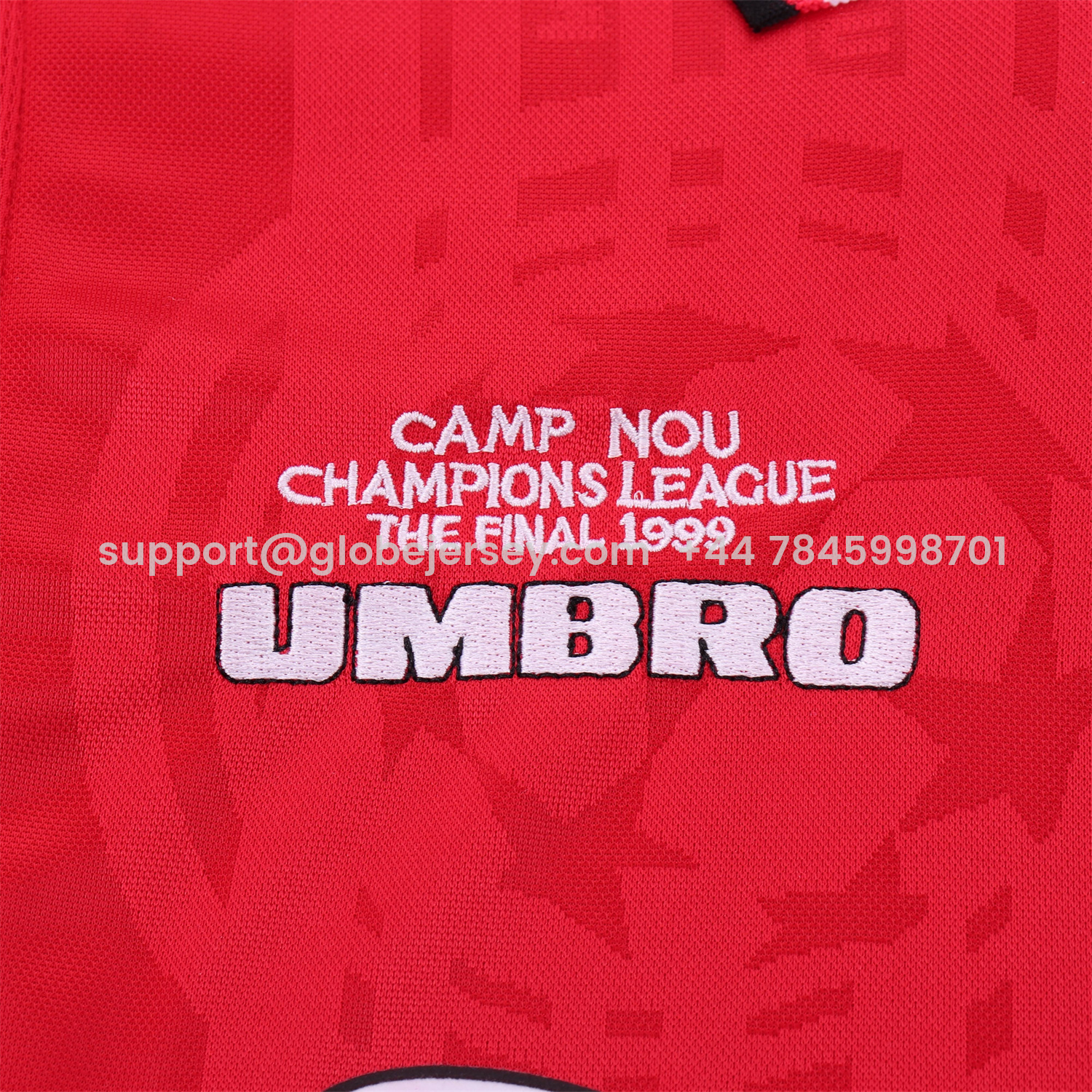 GlobeJersey-Retro Manchester United 1999-00 Home Kids Kit