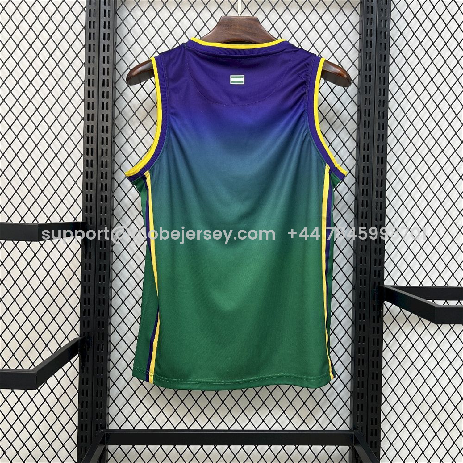 GlobeJersey-Malaga 25-26 Green Basketball Training Vest - Fans Version