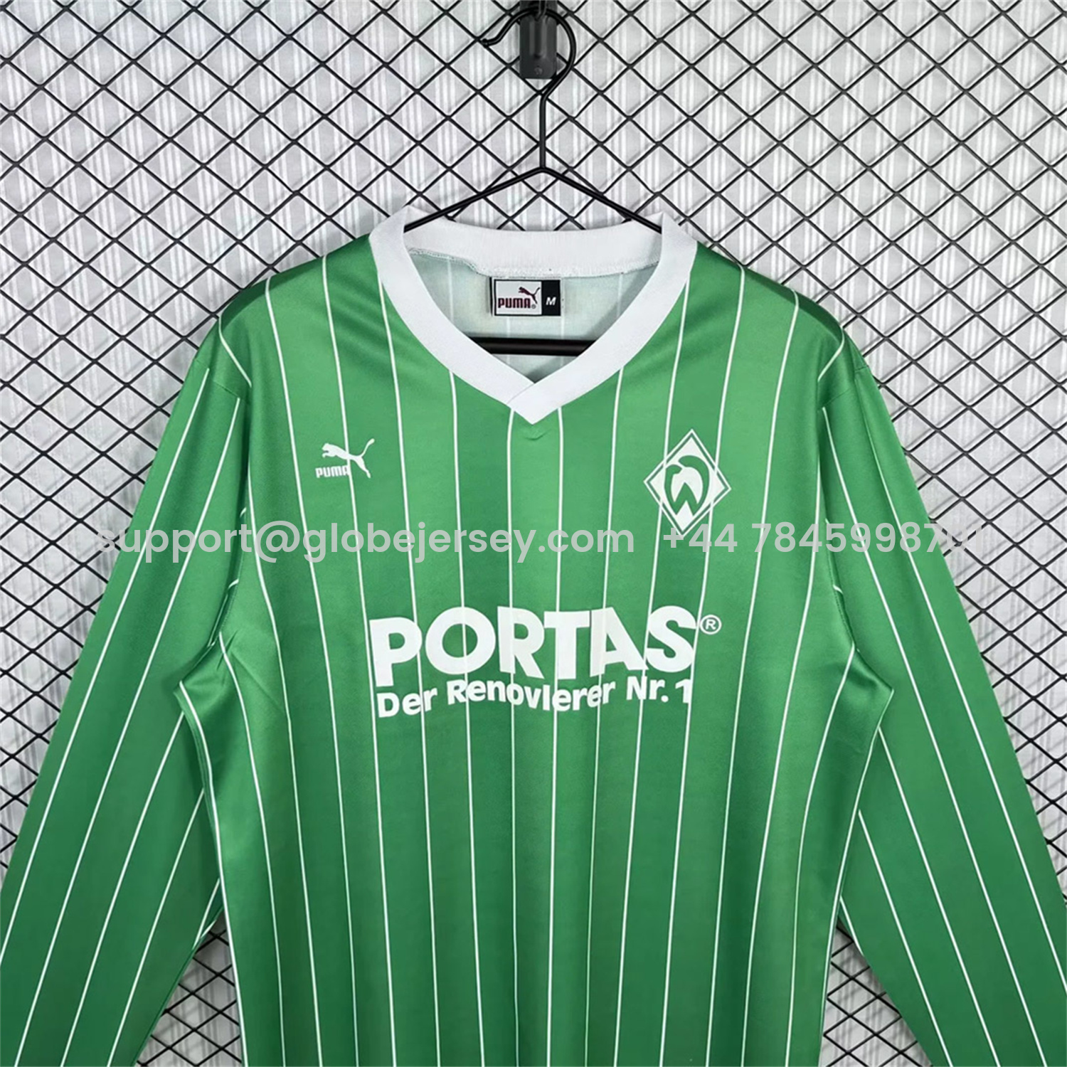 GlobeJersey-Retro Werder Bremen 1988-89 Away Long Sleeves Jersey