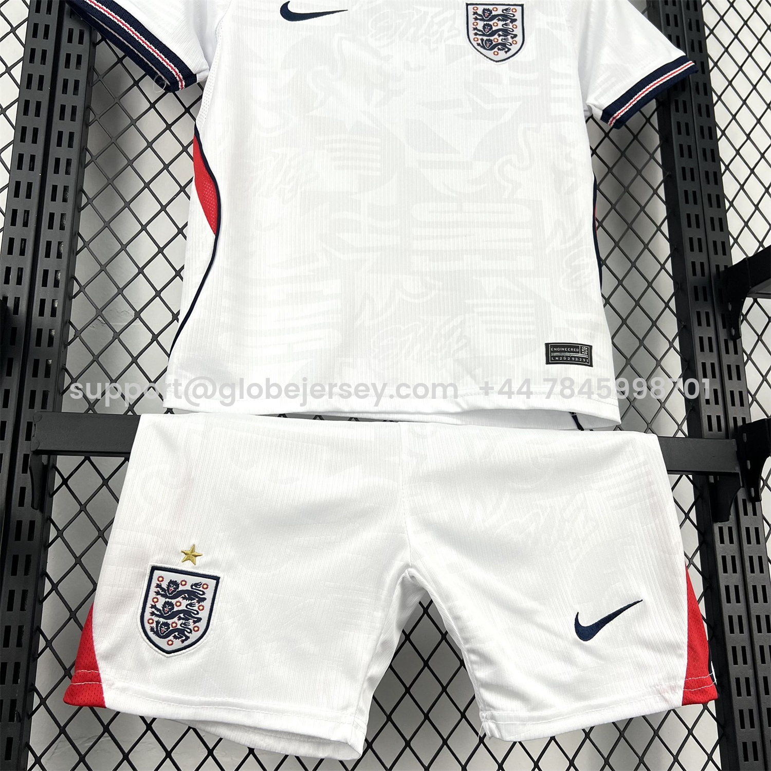 GlobeJersey-England 2026 Home White Kids Kit