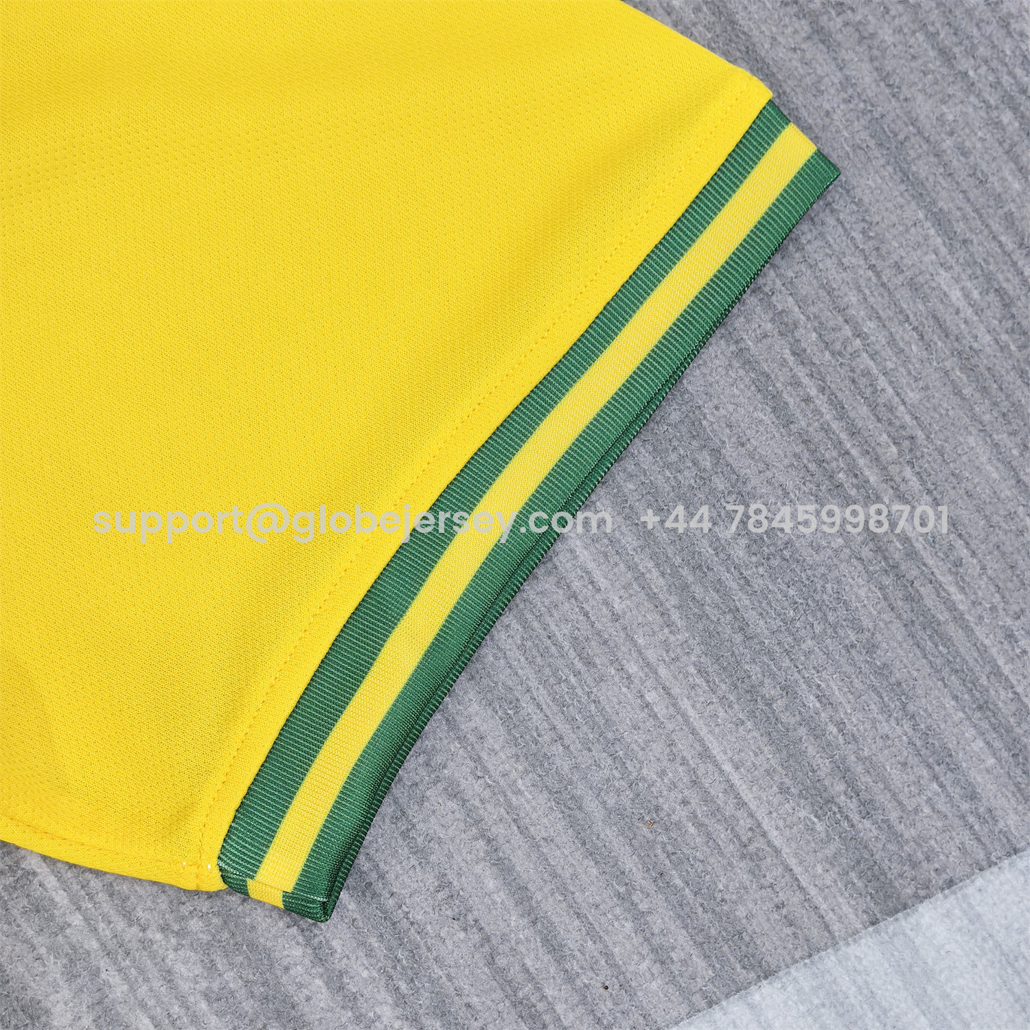 GlobeJersey-Brazil 25-26 Jesus And Angel Cross Yellow Jersey - Fans Version