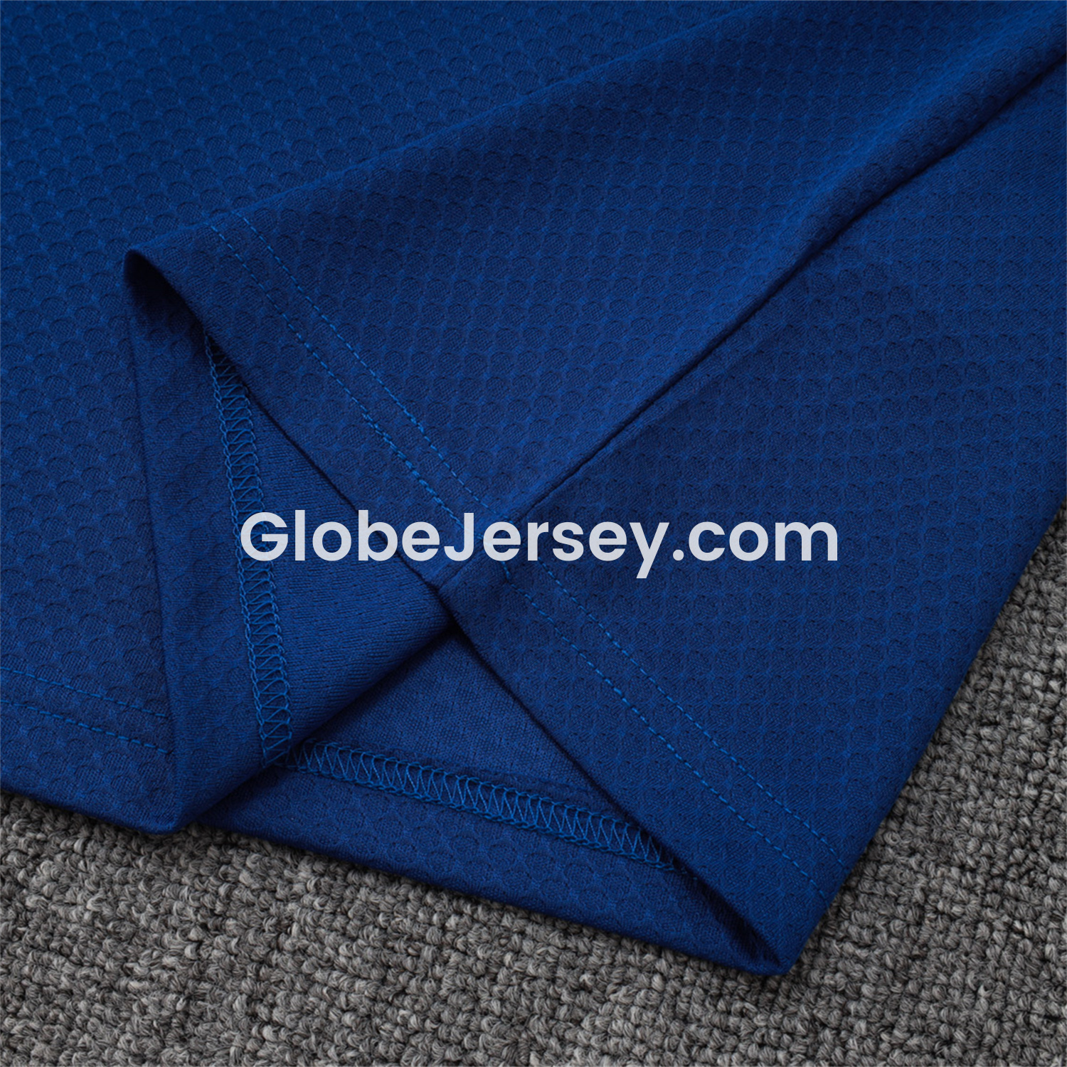 GlobeJersey-Arsenal 25-26 Throwback Trefoil Short-Sleeve Training Set - Royal Blue Top and Shorts