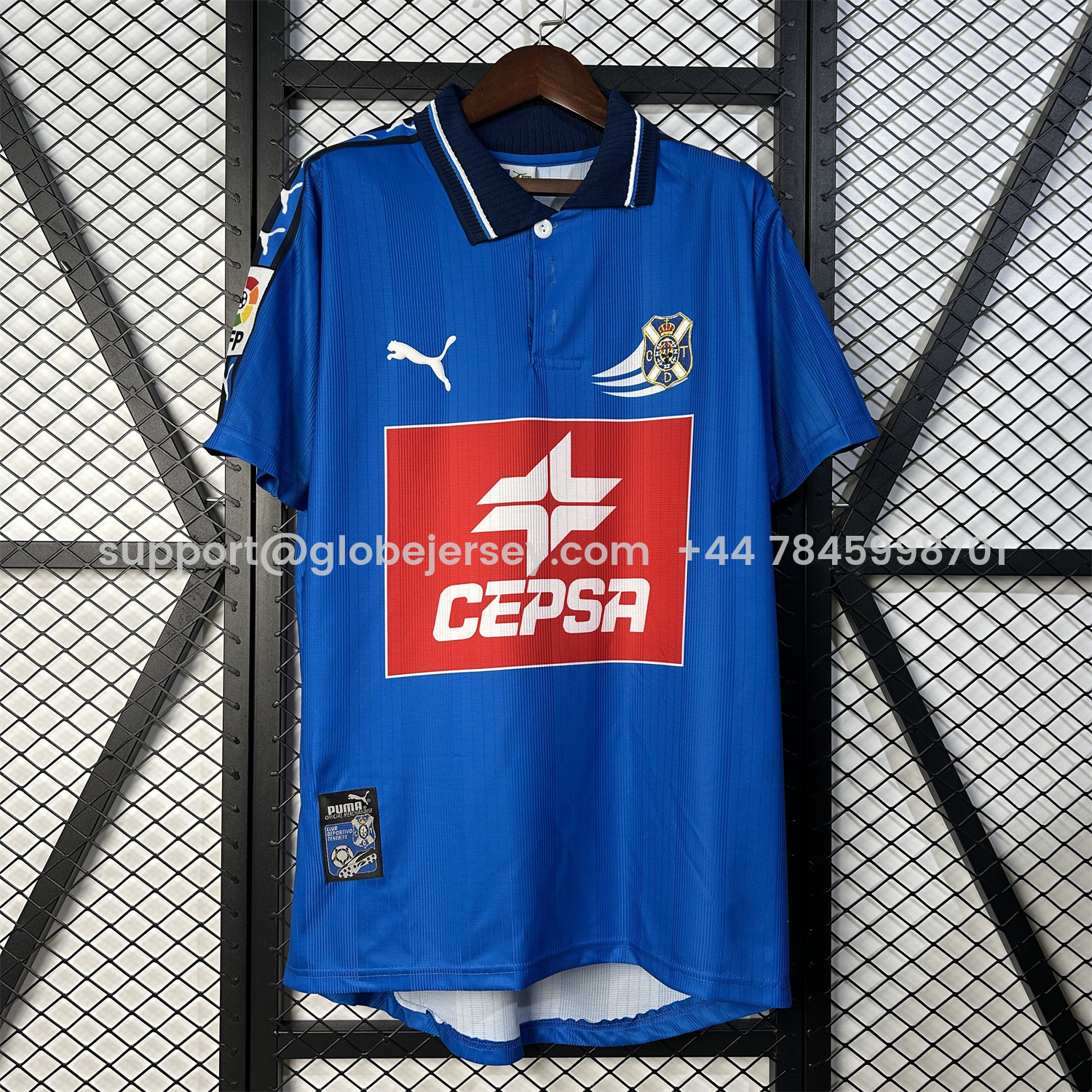 GlobeJersey-Retro Tenerife 1998-99 75th Away Jersey