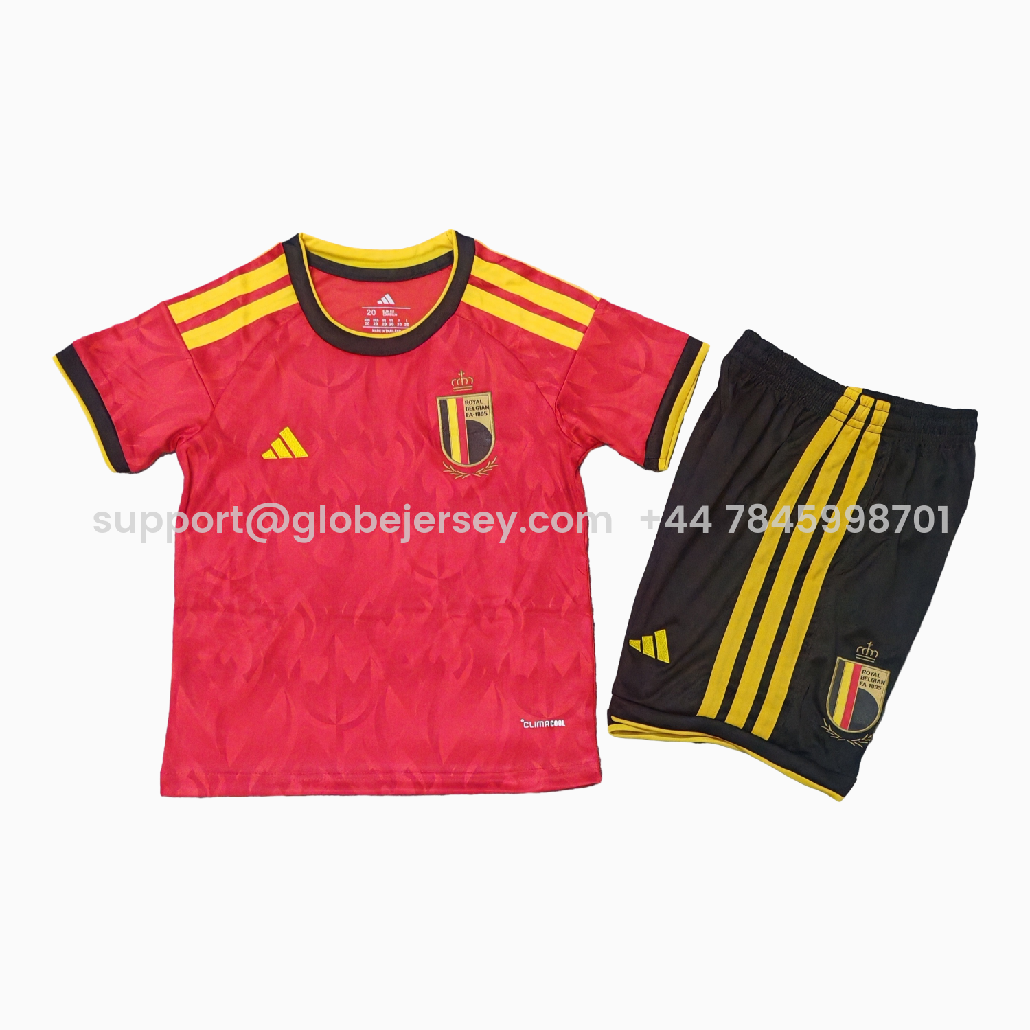 GlobeJersey-Belgium 2026 Home Kids Kit