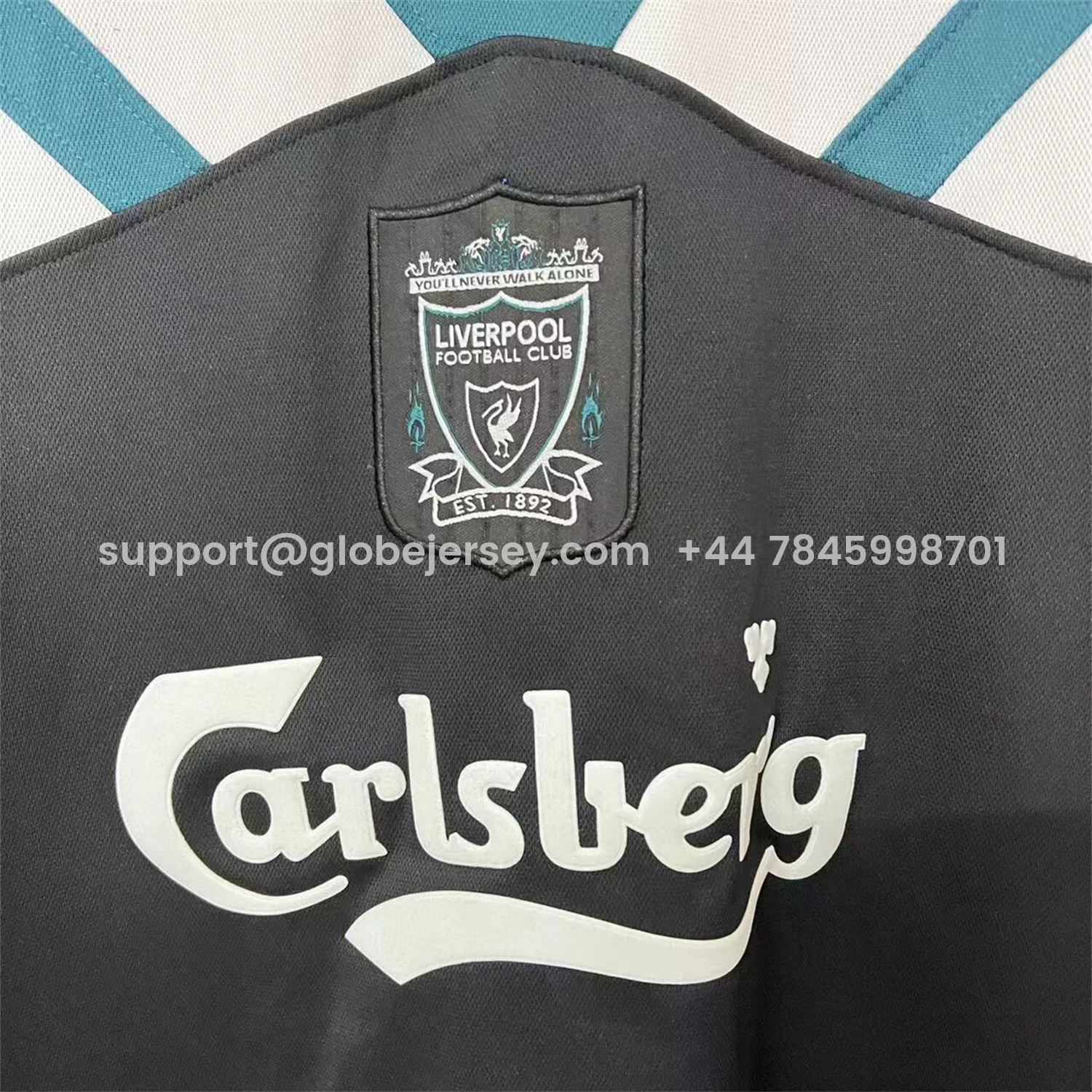 GlobeJersey-Retro Liver.pool 1995-96 Green And Black Training Jersey