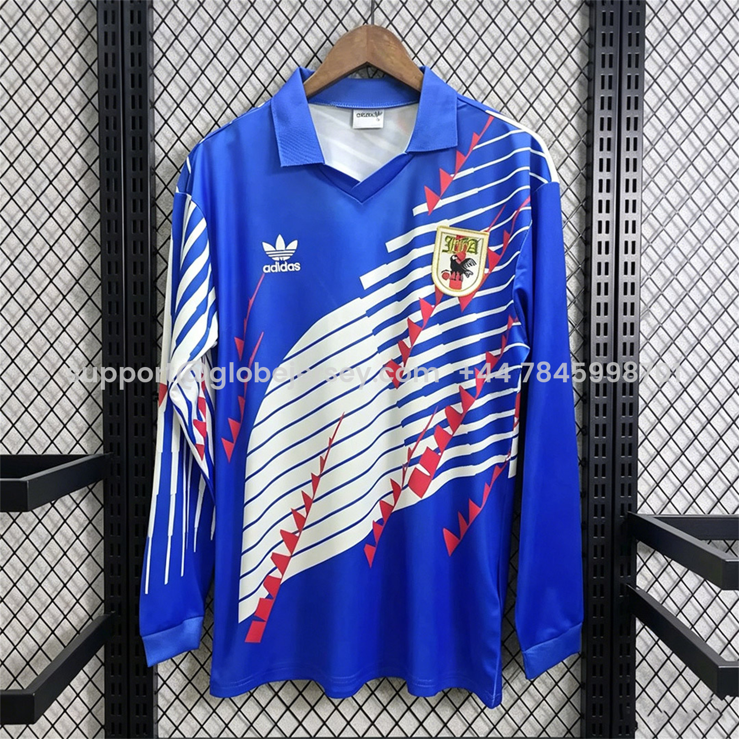 GlobeJersey-Retro Japan 1994 Home Long Sleeves Jersey