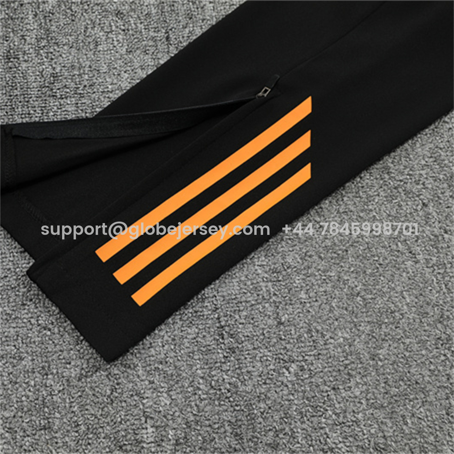 GlobeJersey-Real Madrid 25-26 Kids Long Sleeve Training Set - Player Version - Yellow Pattern Black Top and Black Pants