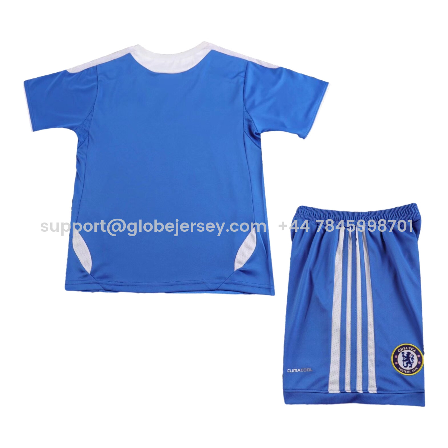 GlobeJersey-Retro C.H.E.L.S.E.A 2011-12 Champions League Final Home Kids Kit