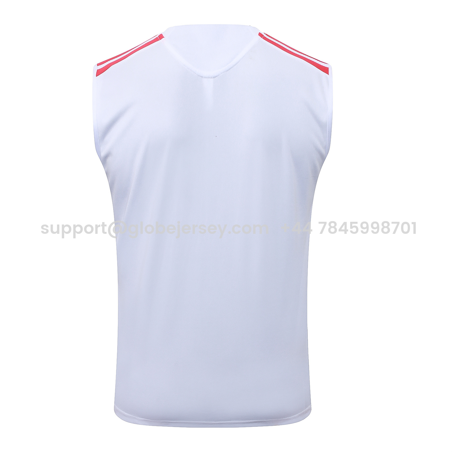 GlobeJersey-SC Internacional 2026 Vest Training Set - White Vest and Red Shorts