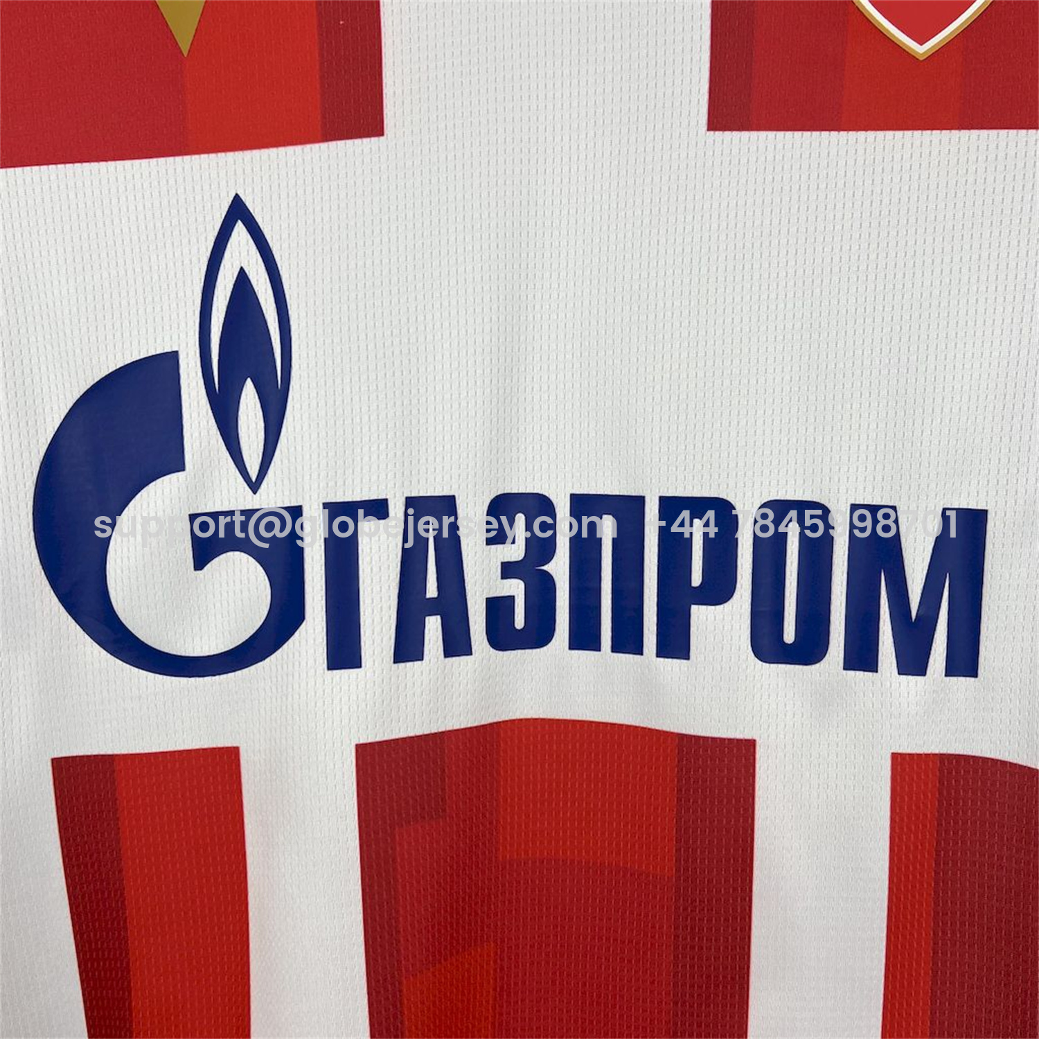 GlobeJersey-Red Star Belgrade 25-26 Home Jersey - Fans Version