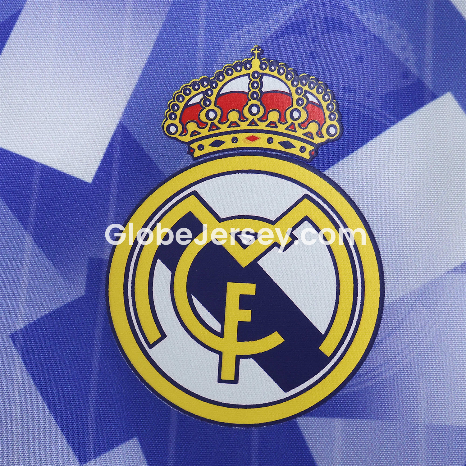 GlobeJersey-Retro Real Madrid 1996-97 Double Sided Reversible Windbreaker - Blue & Green